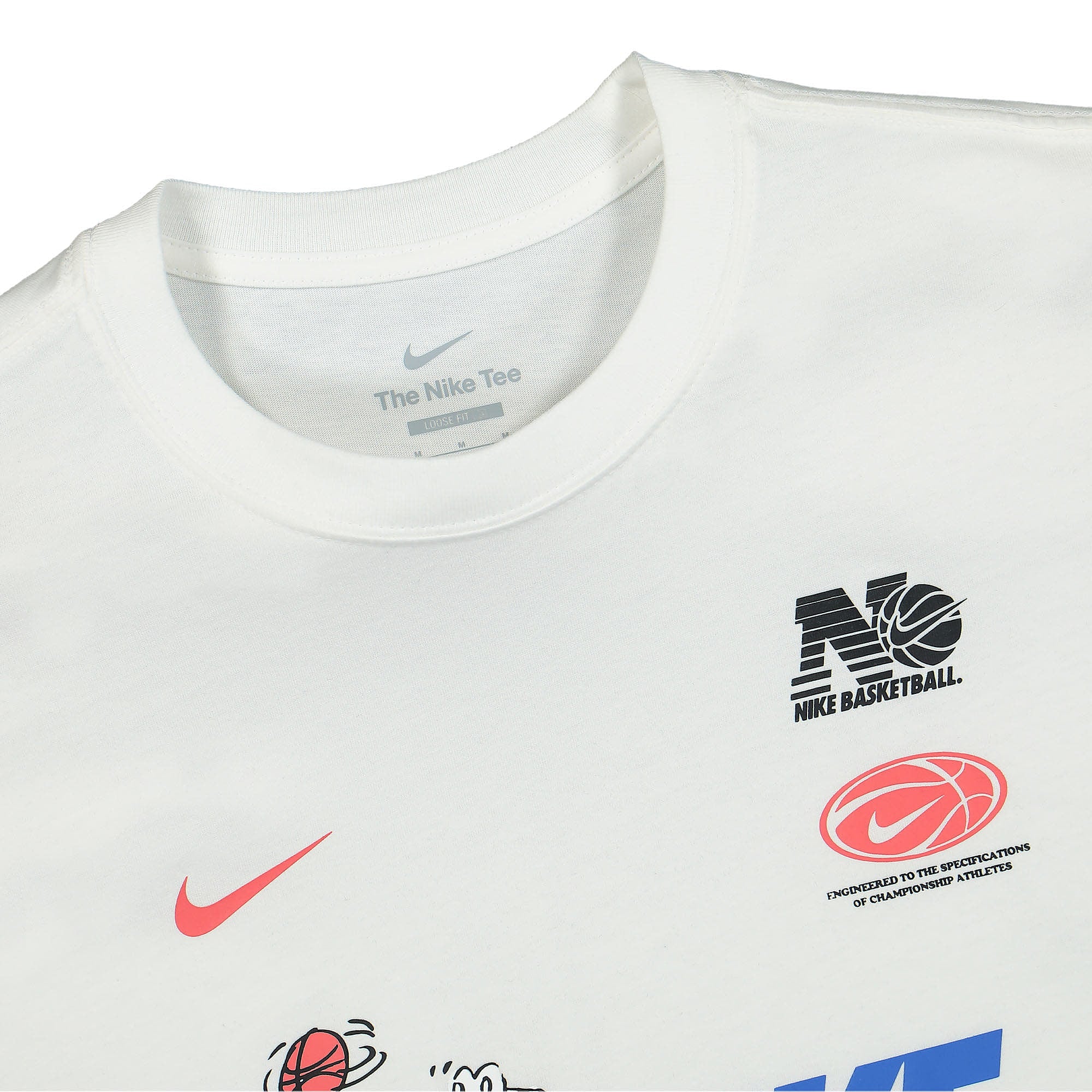 Nike NK Premium Basketball Max 90 Tee White T-Shirts Close-up | Overkill