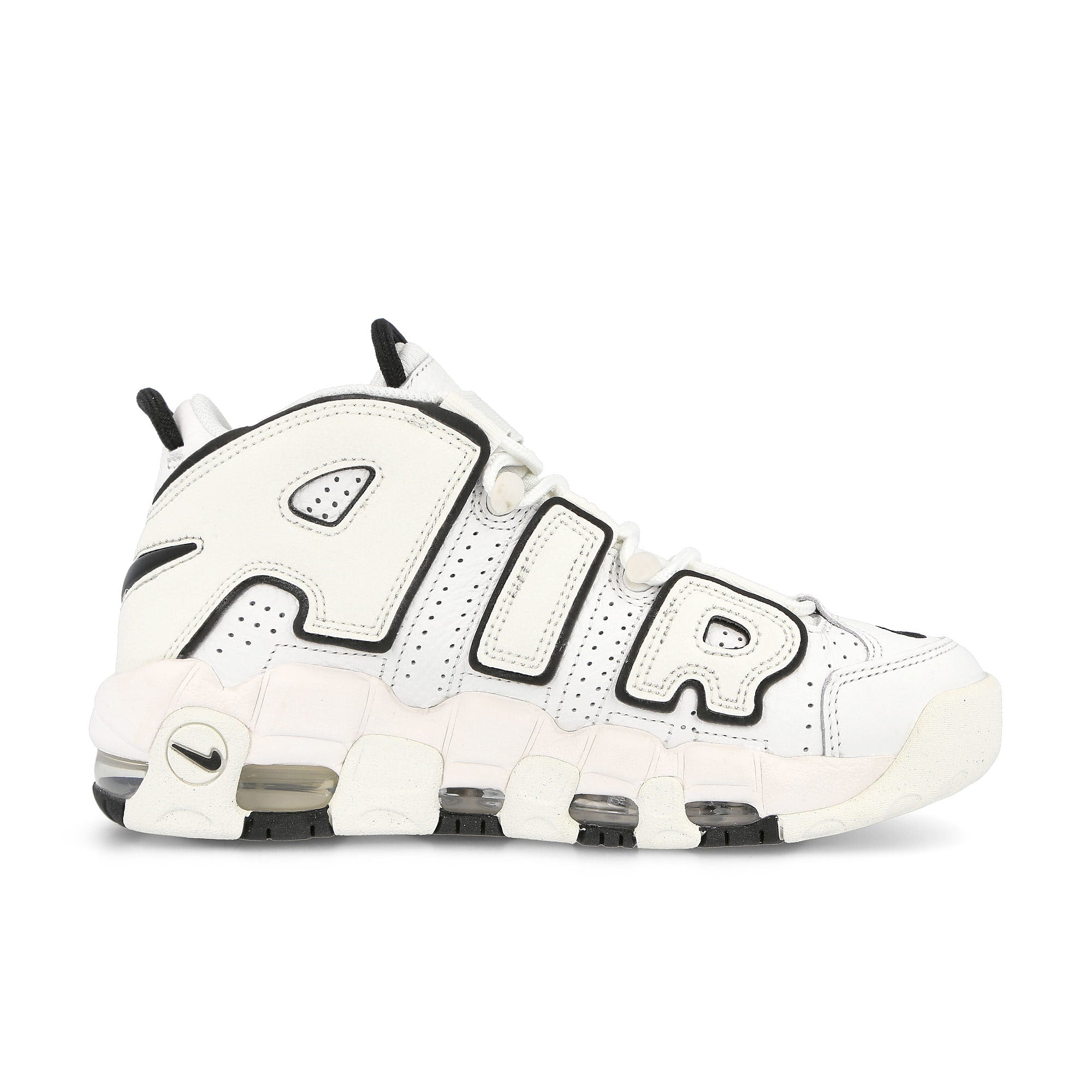 Nike wmns air more uptempo Summit White / Black - Sail   Material | Overkill