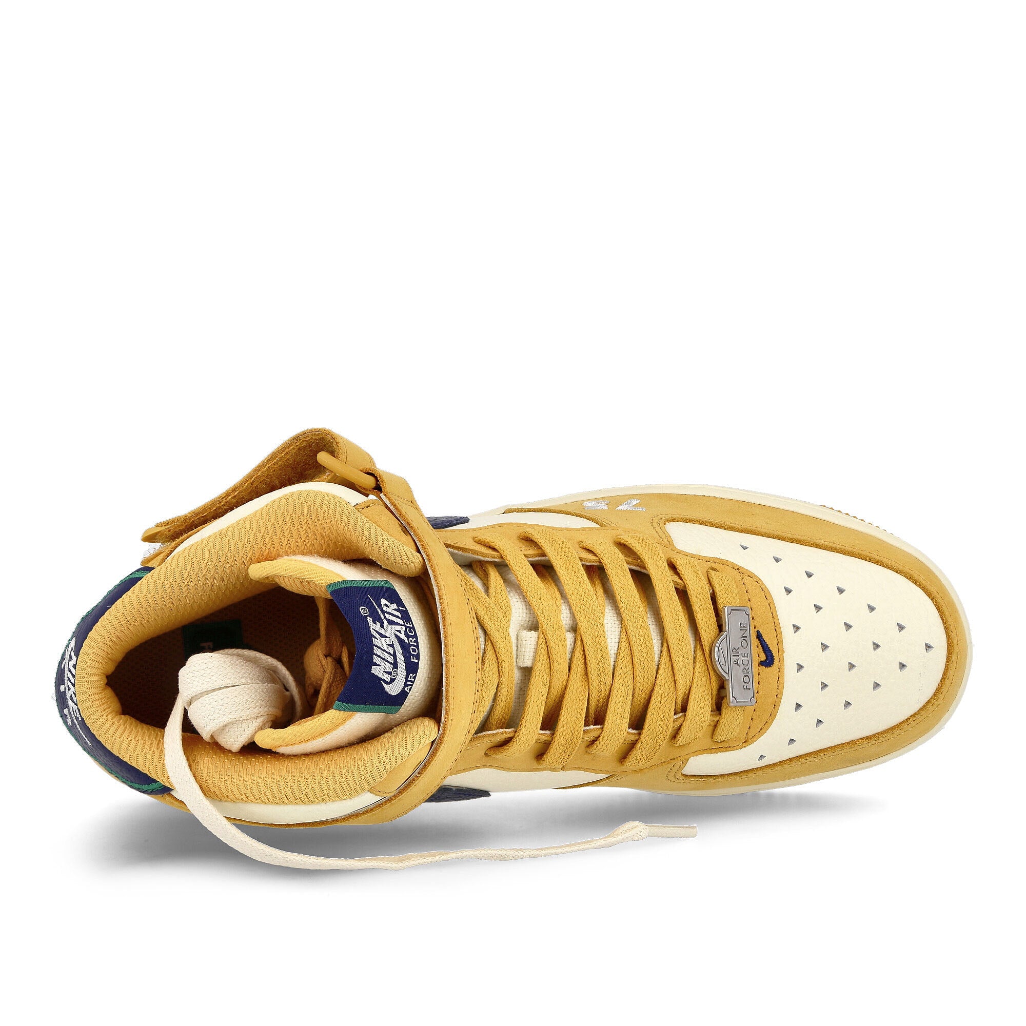 Nike air force 1 mid Pollen-Blue Void - Cashmere - Green Noise Mid Top Sneakers  Detailfoto | Overkill