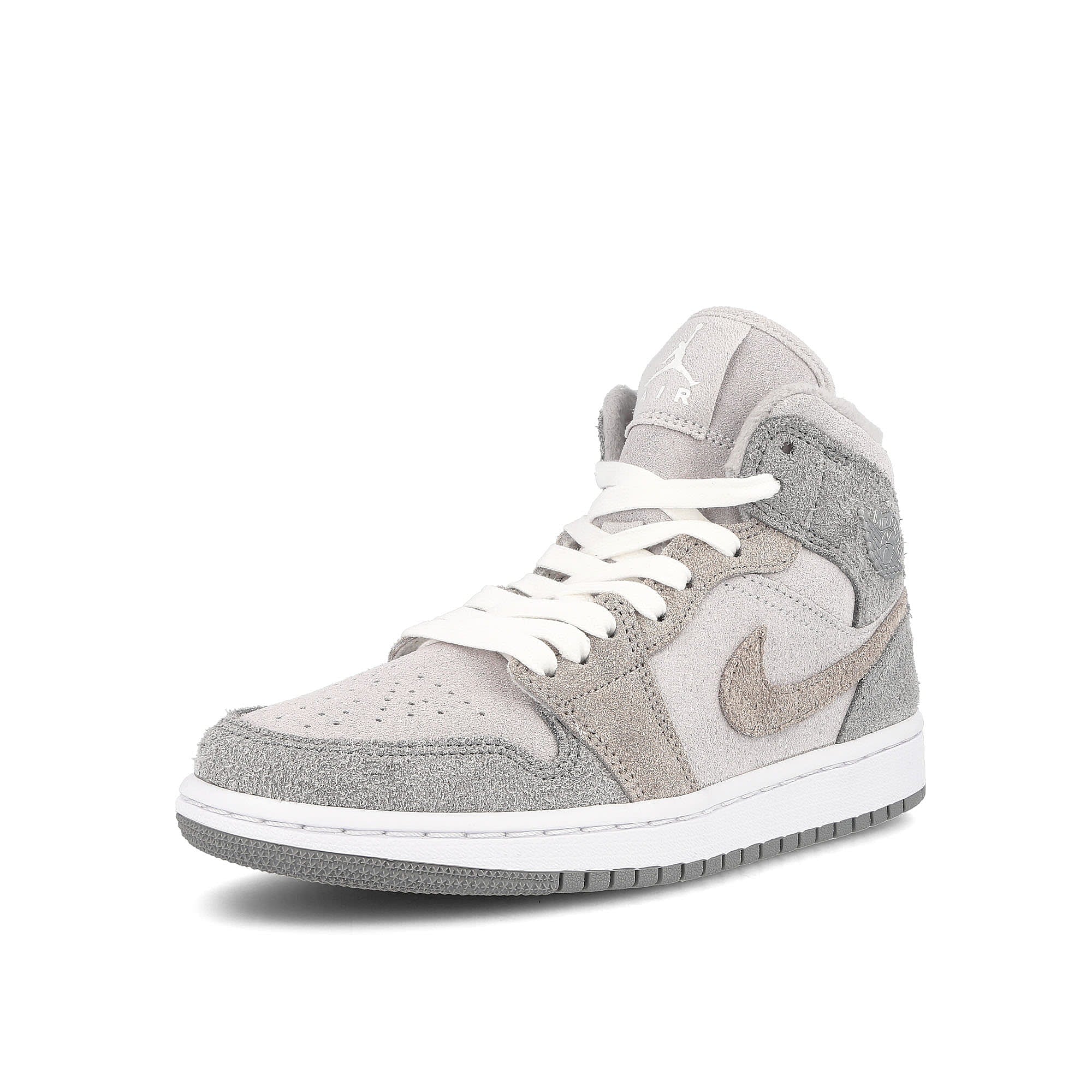 Jordan Wmns Air Jordan 1 Mid SE Particle Grey / College Grey - Neutral Grey  Detailfoto | Overkill