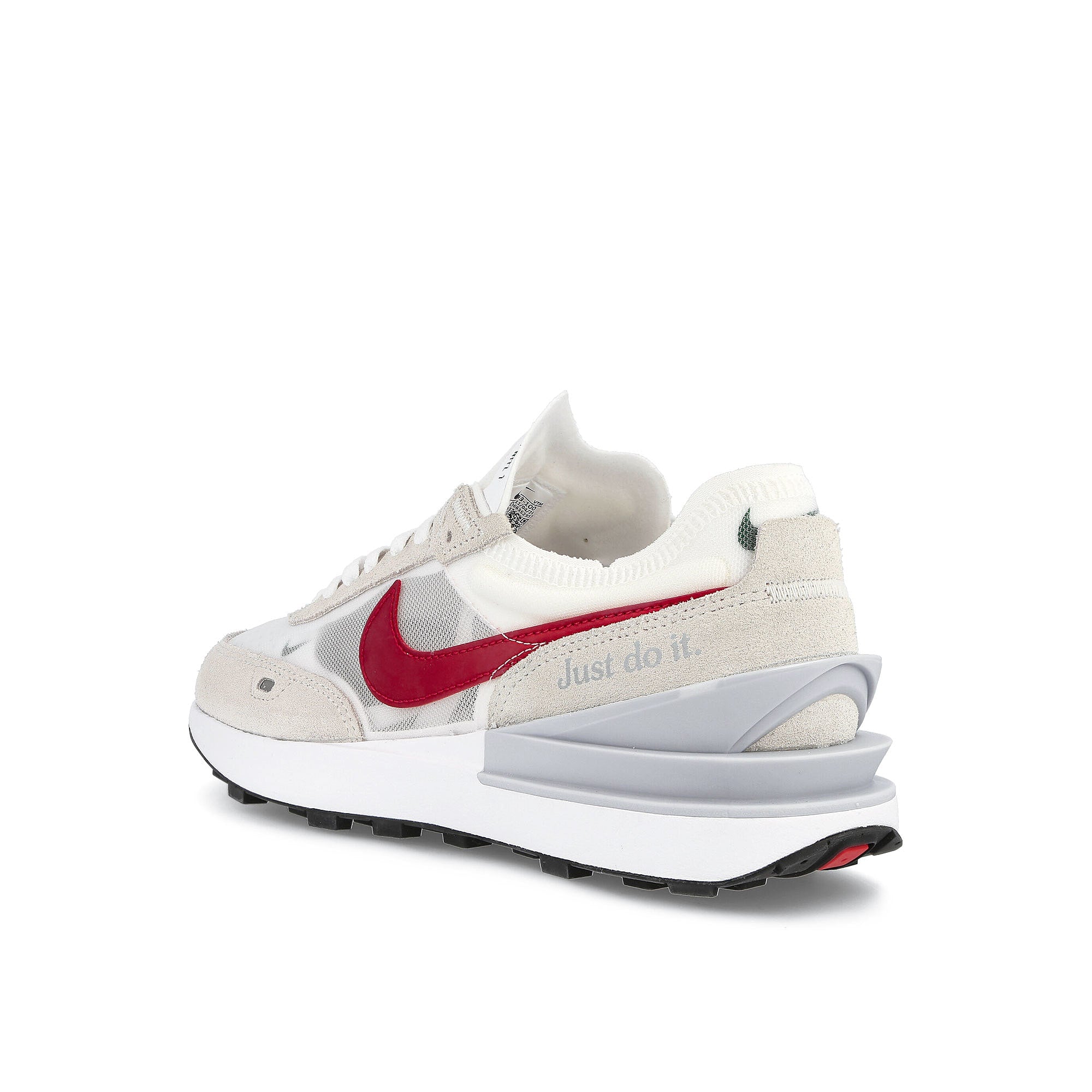 Nike waffle one White / University Red - Noble Green  Close-up | Overkill