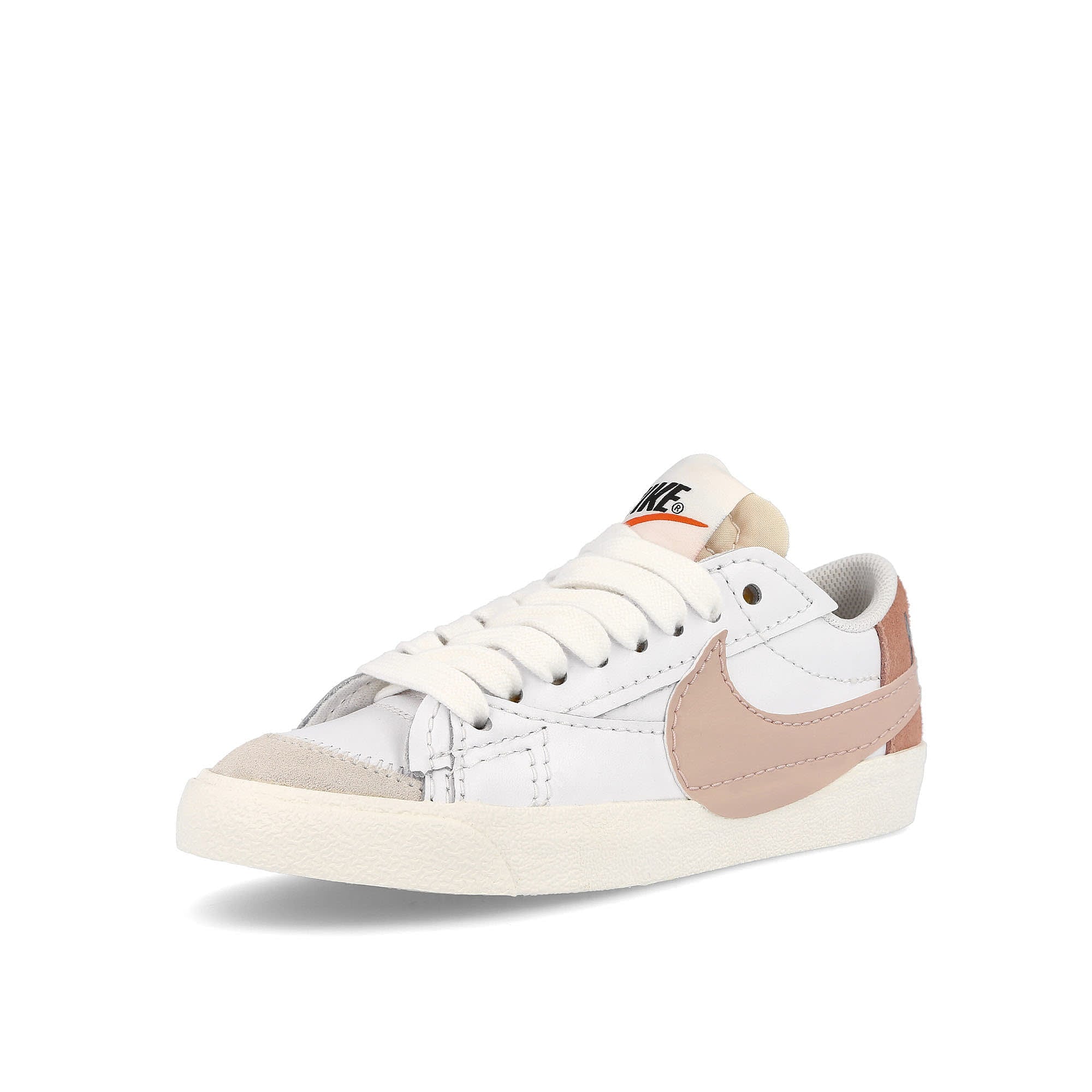 Nike wmns blazer low 77 jumbo White-Pink Oxford - Rose Whisper - White Low Top Sneakers  Close Up | Overkill