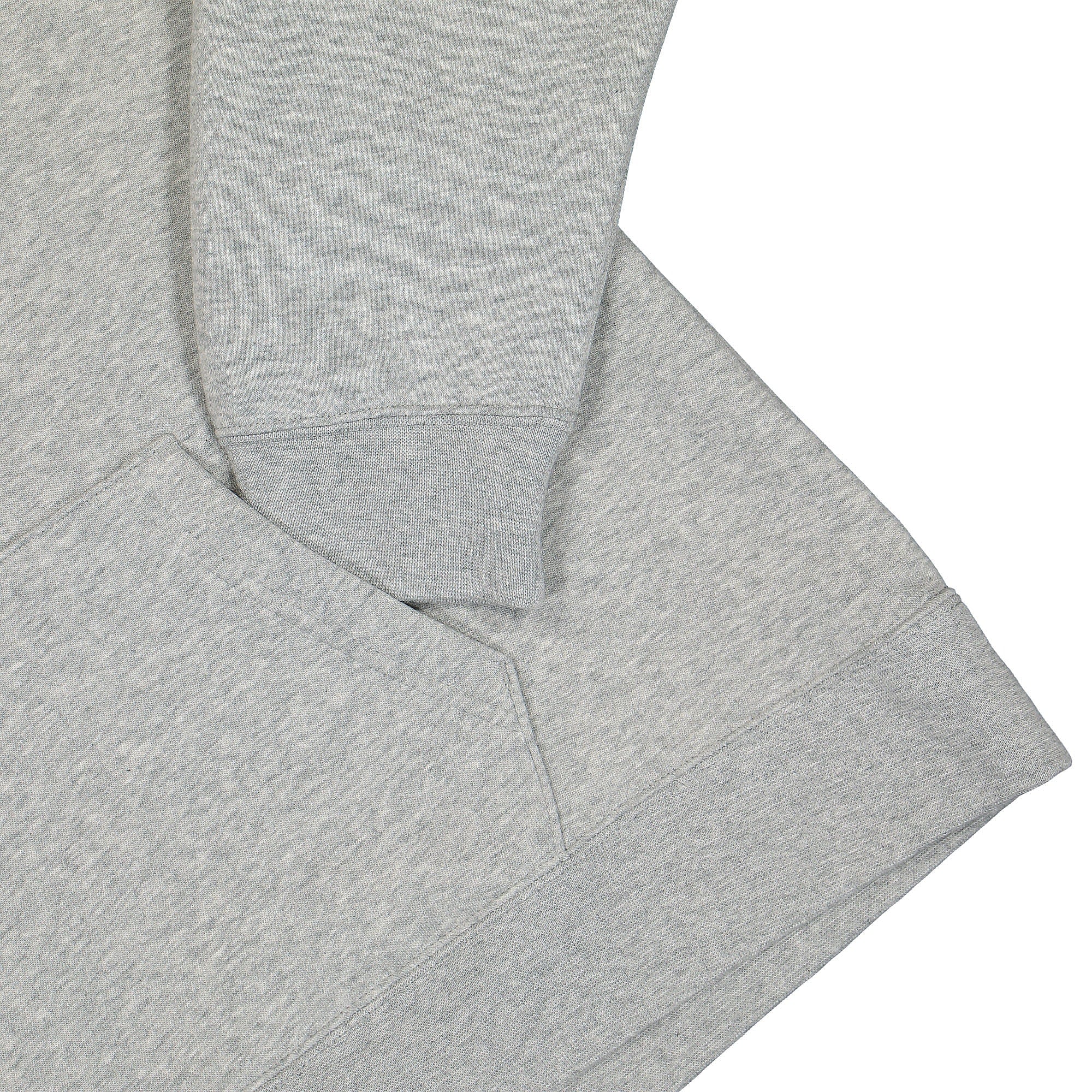 Jordan W Brooklyn Fleece Hoodie Dark Grey Heather / White Hoodies Detailfoto | Overkill