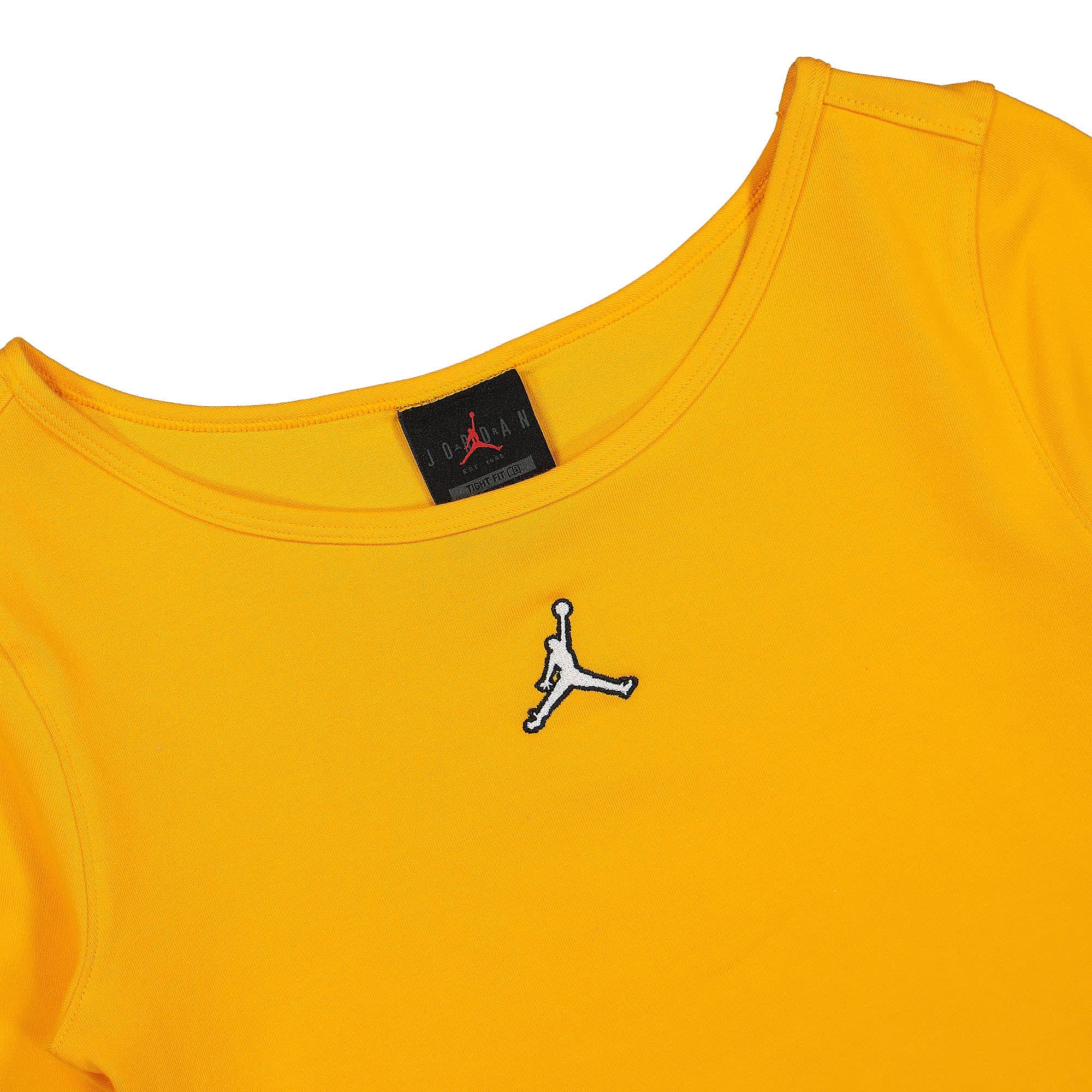 Jordan Wmns Air Jordan Flight Top Core Longsleeve Taxi / White Longsleeves Close-up | Overkill