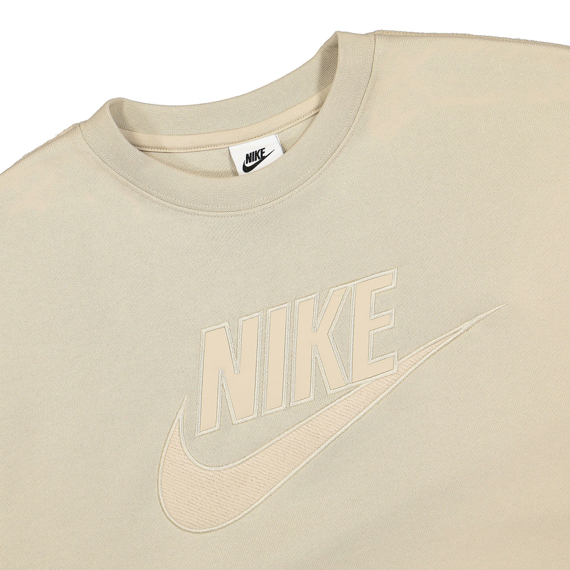 Nike Club Fleece French Terry Crew Rattan Sweatshirts Close-up | Overkill