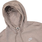 Nike NK Club Fleece Hoodie Olive Grey Hoodies Close-up | Overkill