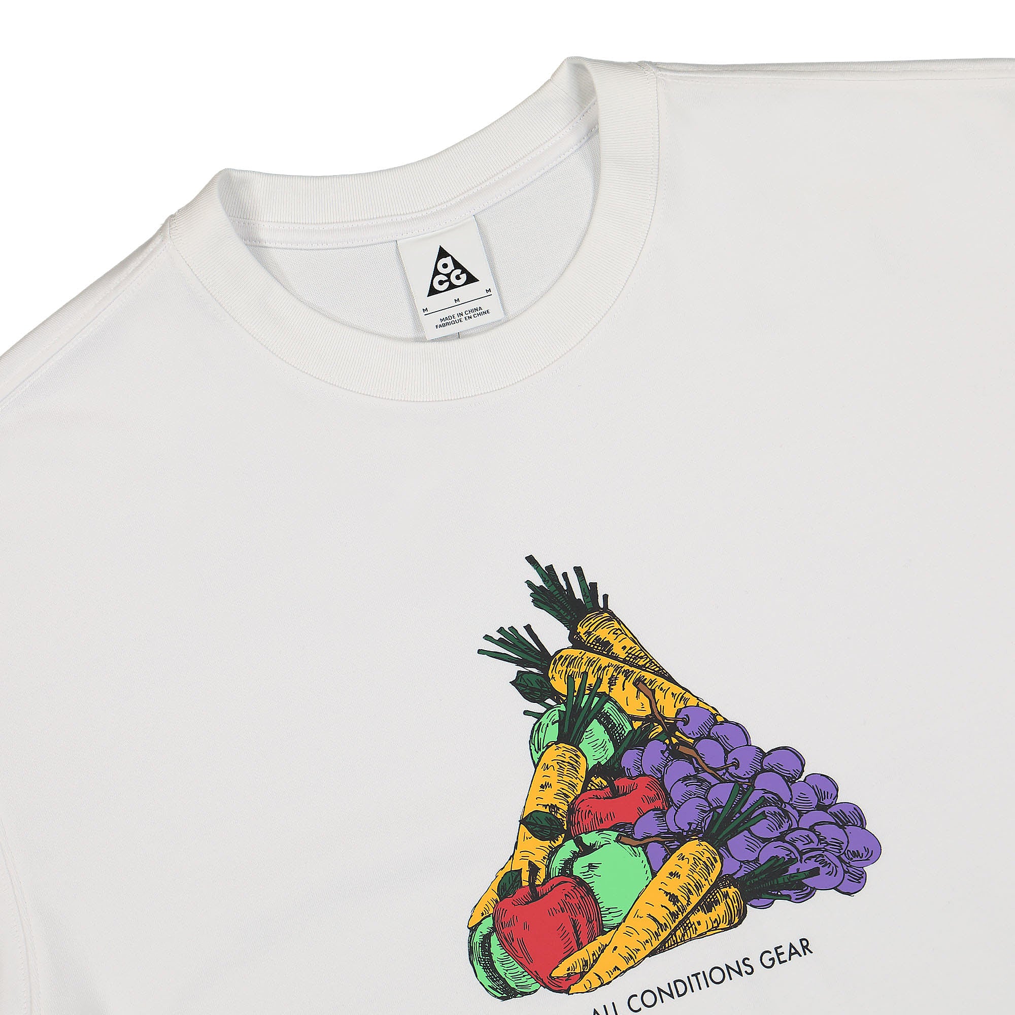 Nike NRG ACG Fruit & Veggies Tee Summit White T-Shirts Close-up | Overkill