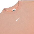 Nike Wmns NSW Essentials Collection Fleece Oversized Crew Sweatshirt Rose Whisper / White Sweatshirts Close-up | Overkill