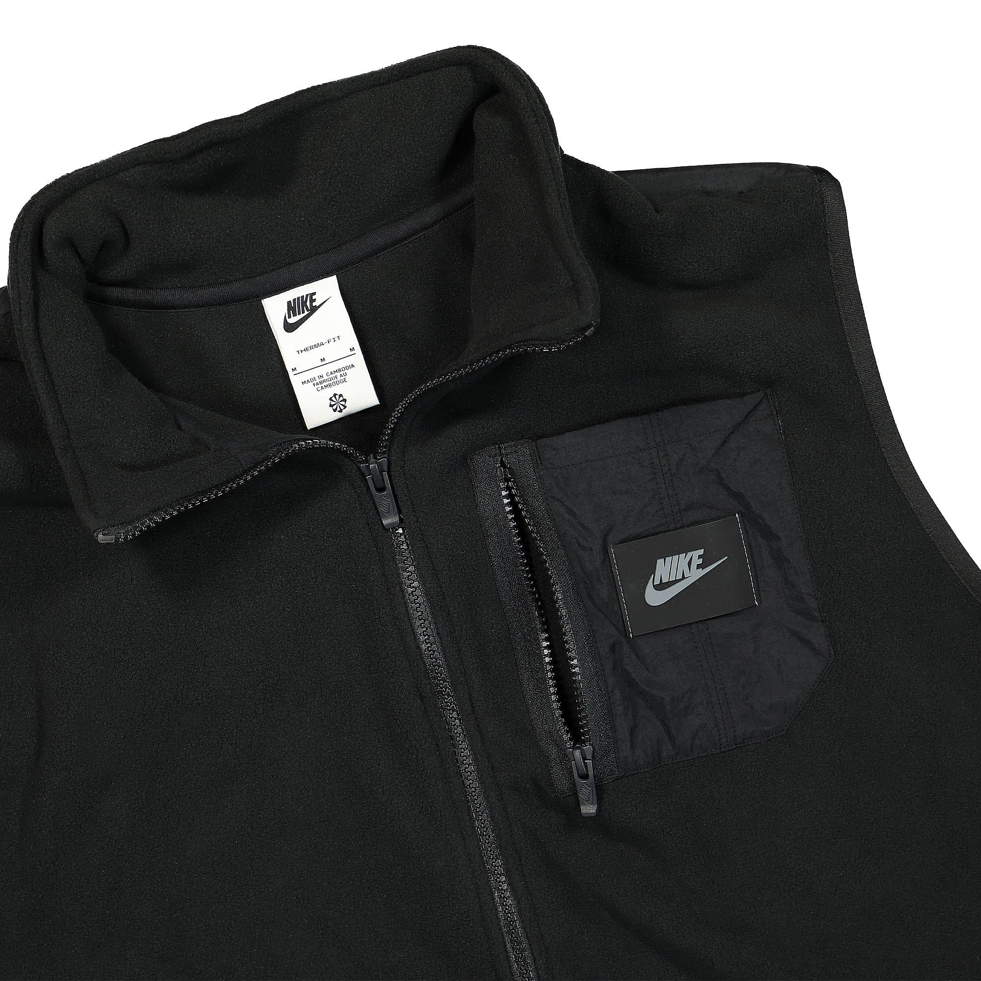 Nike NSW Therma-Fit Polar Fleece Vest Black / Black / Black Vests Close-up | Overkill