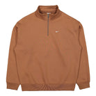 Nike Solo Swoosh Quarter Zip Top Ale Brown / White Sweatshirts DQ5209 270 | Overkill