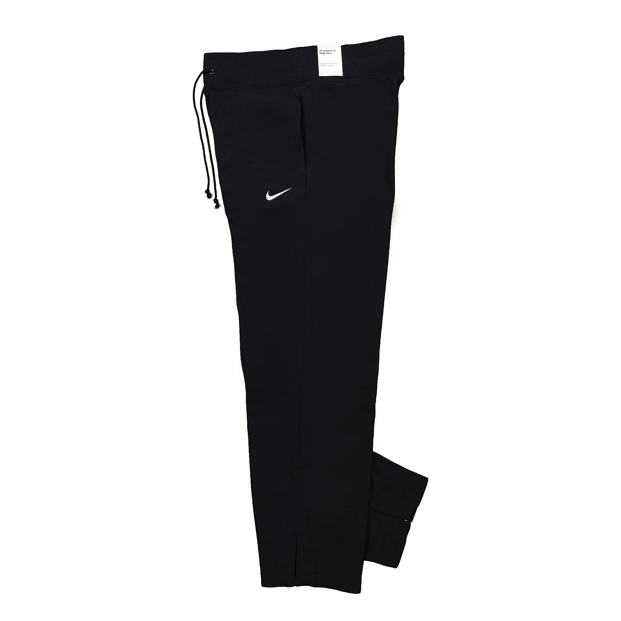Nike W Phoenix Fleece High-Waisted Wide-Leg Sweatpant Black / Sail Sweat & Track Pants Close-up | Overkill
