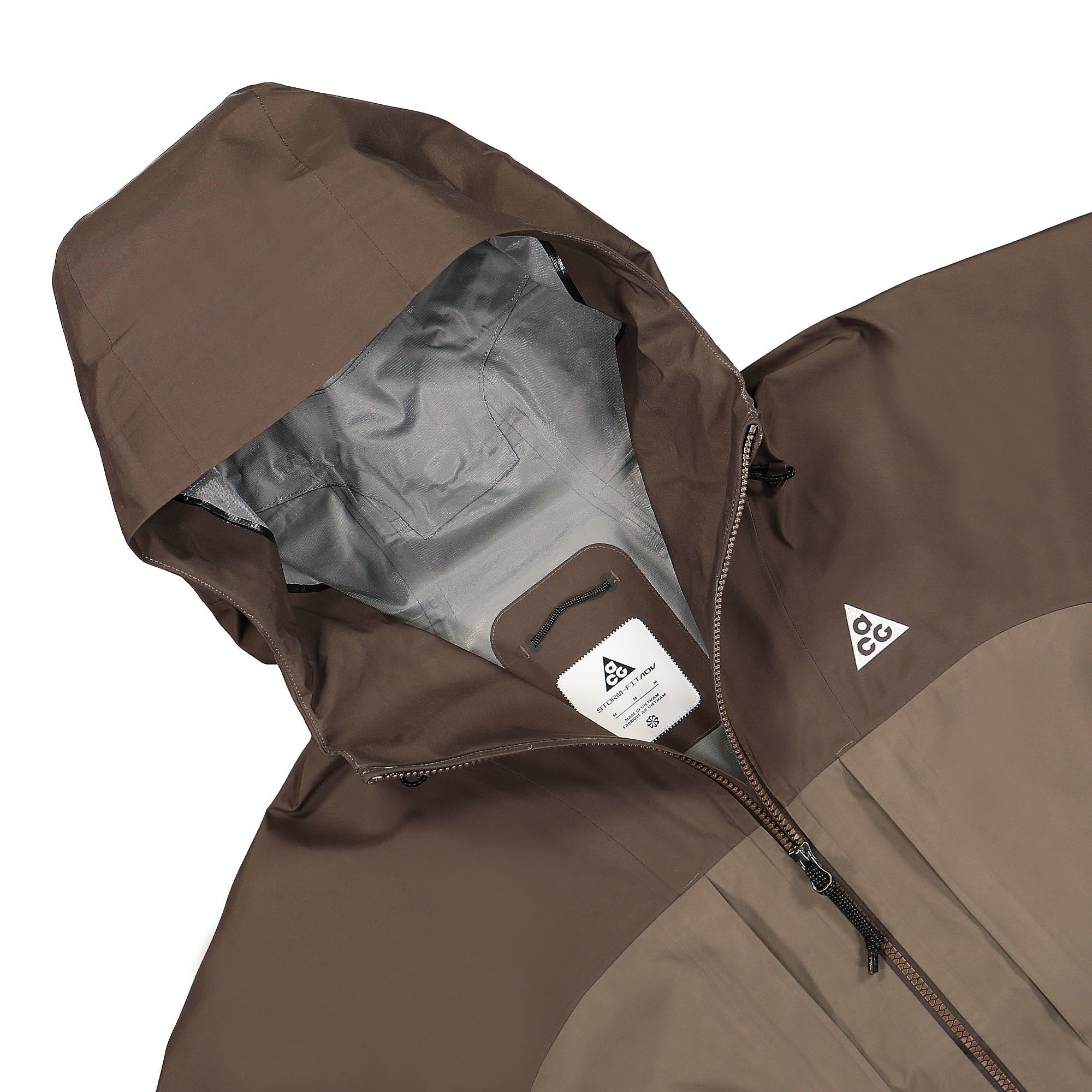 Nike ACG Storm FIT ADV Gore-Tex Misery Ridge Jacket Ironstone / Olive Grey / Black / Summit White Jackets Close-up | Overkill