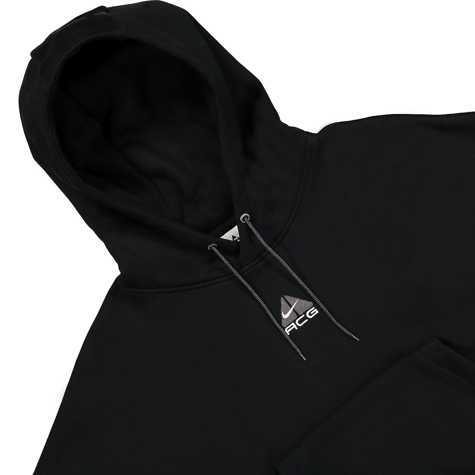 Nike W ACG Therma-FIT Tuff Knit Fleece Hoodie Black / Summit White / Dark Smoke Grey Hoodies Close-up | Overkill