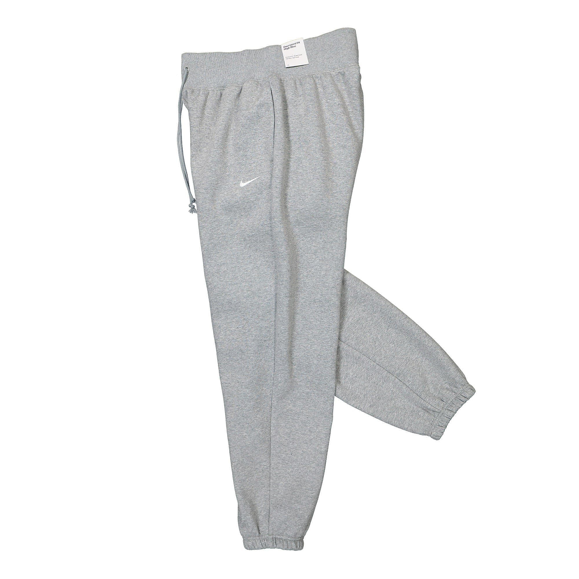 Nike Wmns NSW Phoenix High-Waisted Oversized Fleece Pant Dark Grey Heather / Sail Sweat & Track Pants Close-up | Overkill