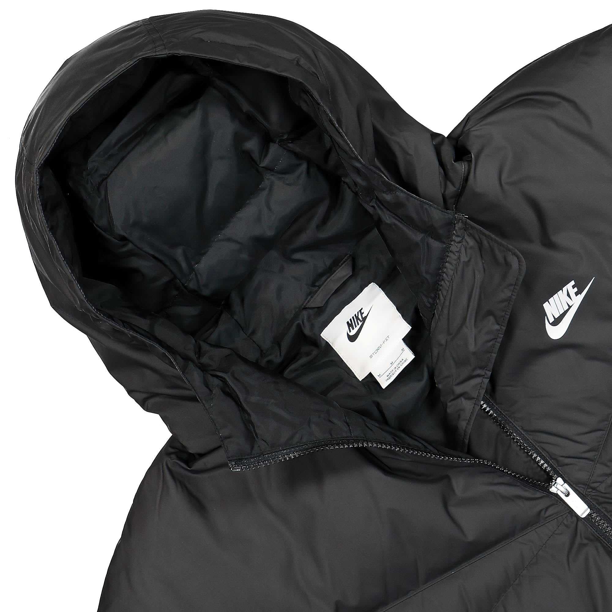 Nike Wmns NSW Winter Down Jacket Black / Black / White Jackets Close-up | Overkill