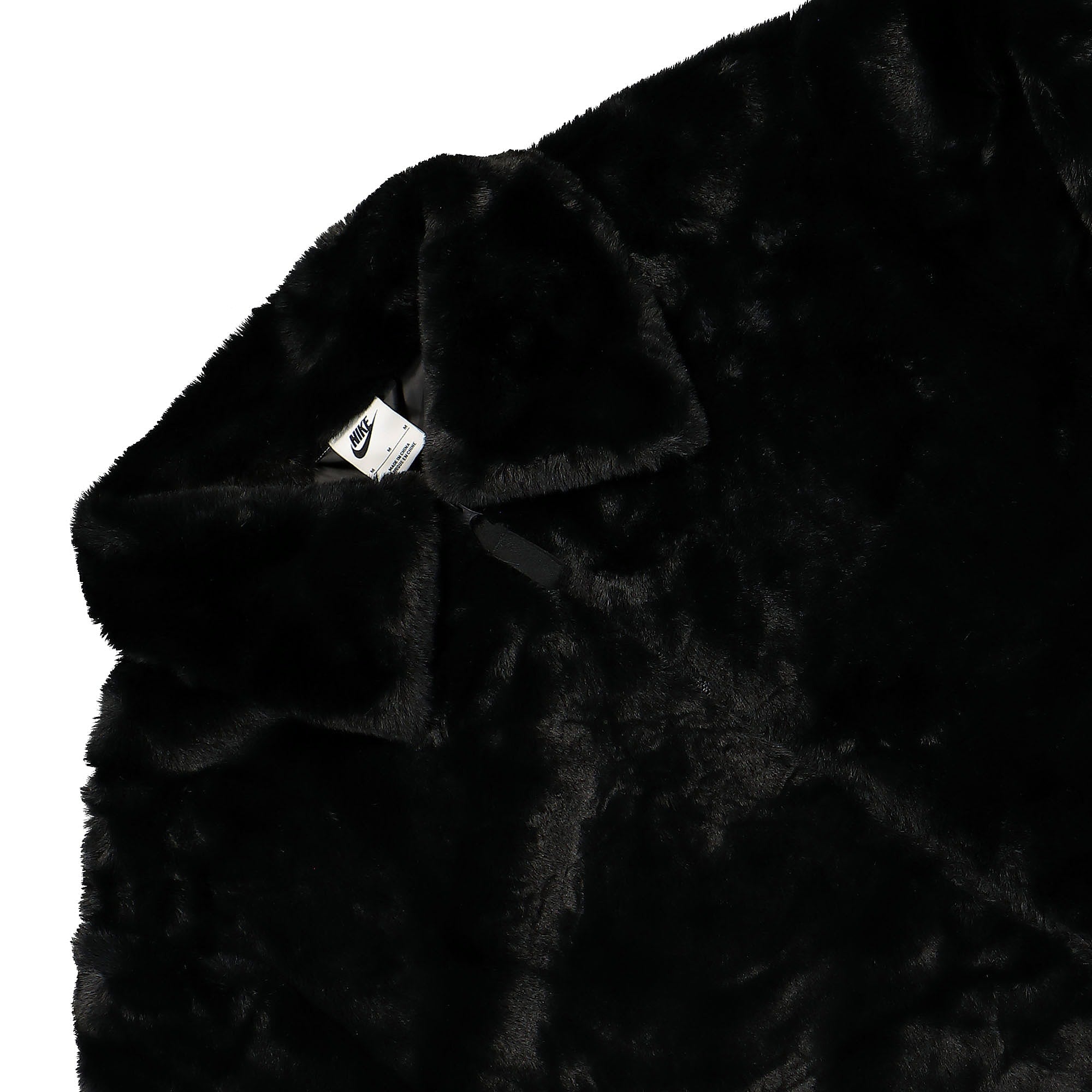 Nike W NSW Faux Fur Long Jacket Black / Dark Smoke Grey / Sail Jackets Detail view 1 | Overkill