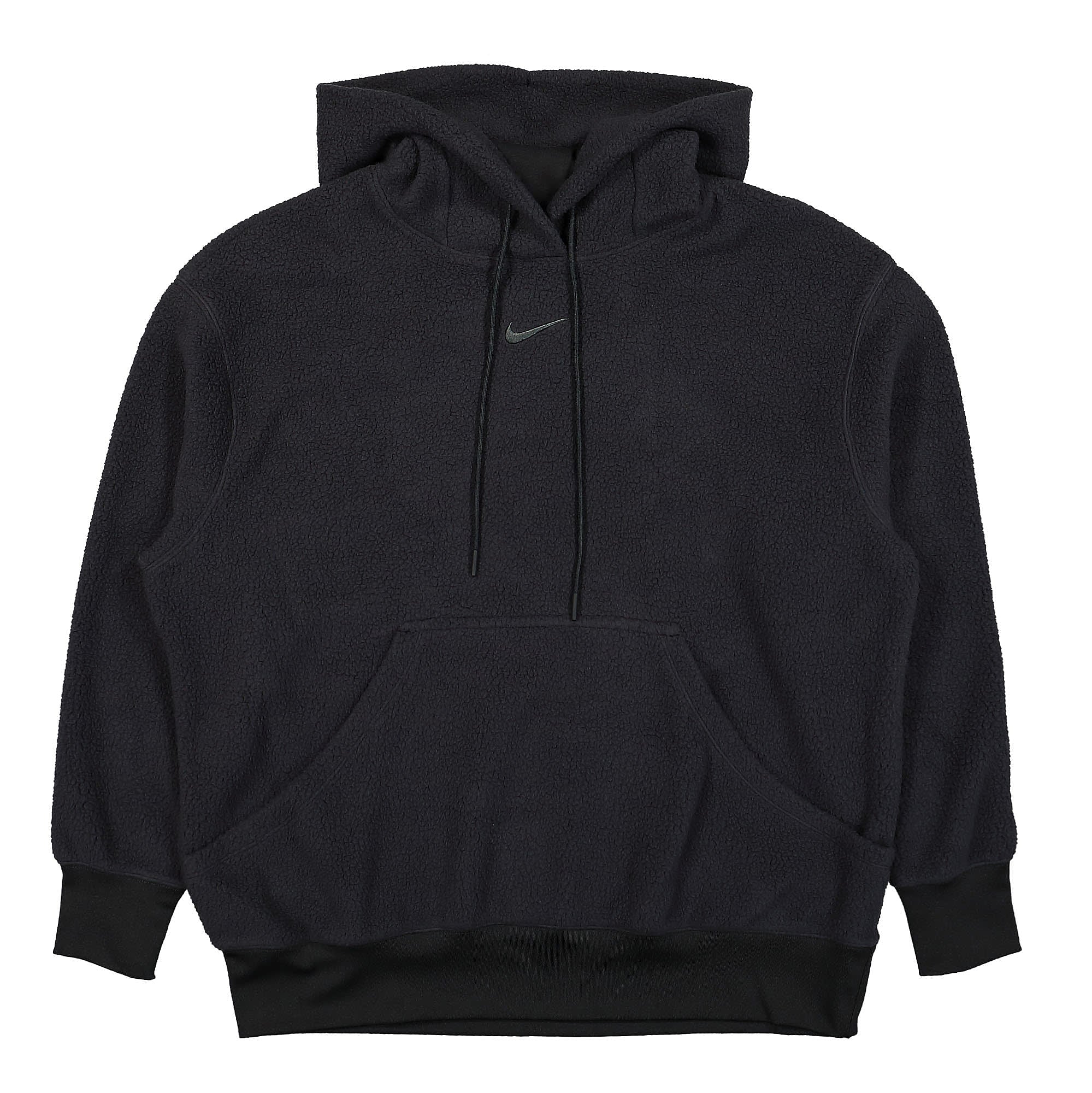 Nike Wmns NSW Plush Pullover Hoodie Black / Dark Smoke Grey Hoodies DQ6840 010 | Overkill