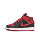 Jordan Air Jordan 1 Mid GS Black / Fire Red - White Mid Top Sneakers DQ8423 060 | Overkill
