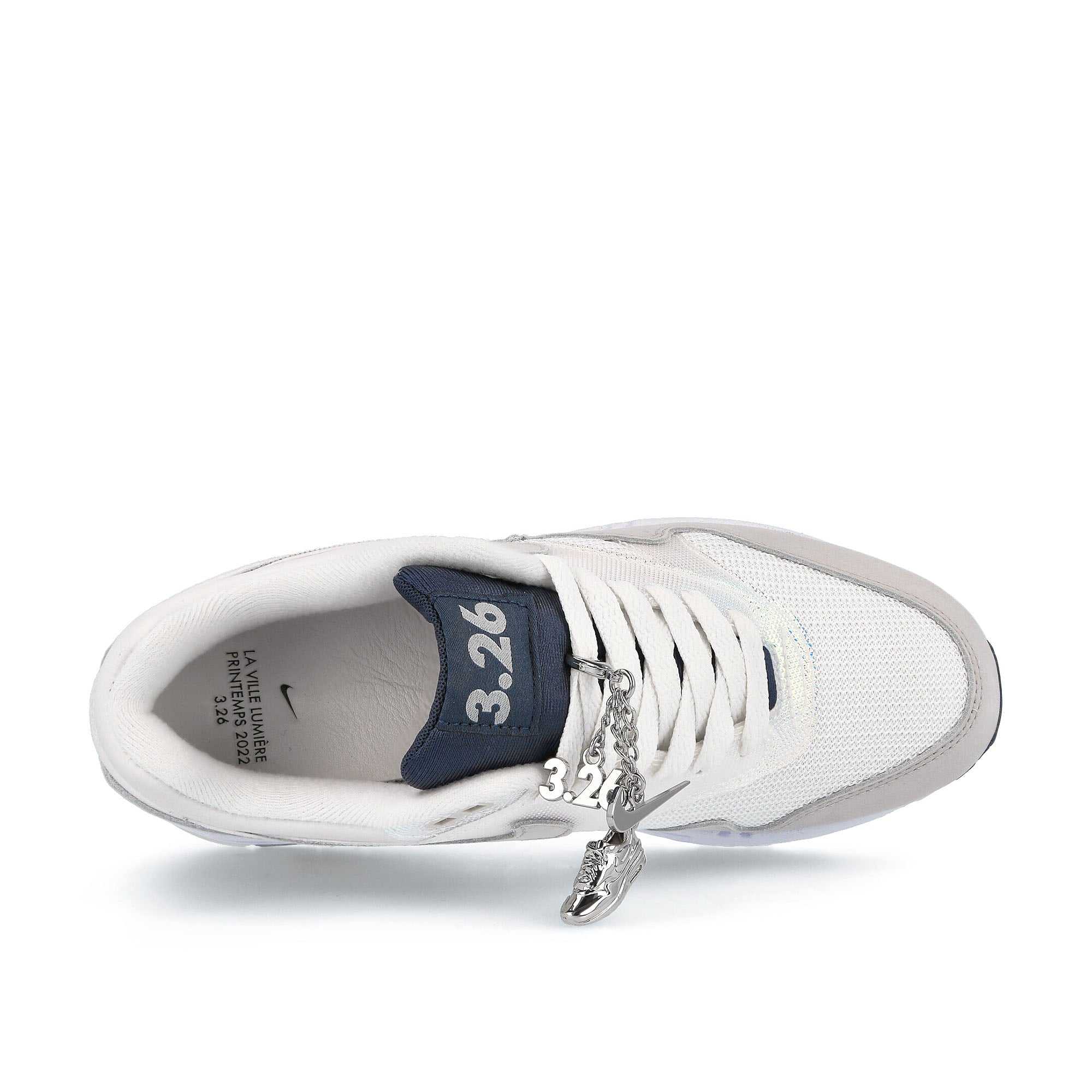 Nike wmns air max 1 amd Summit White-Light Bone - Light Smoke Grey Low Top Sneakers  Detail View 1 | Overkill