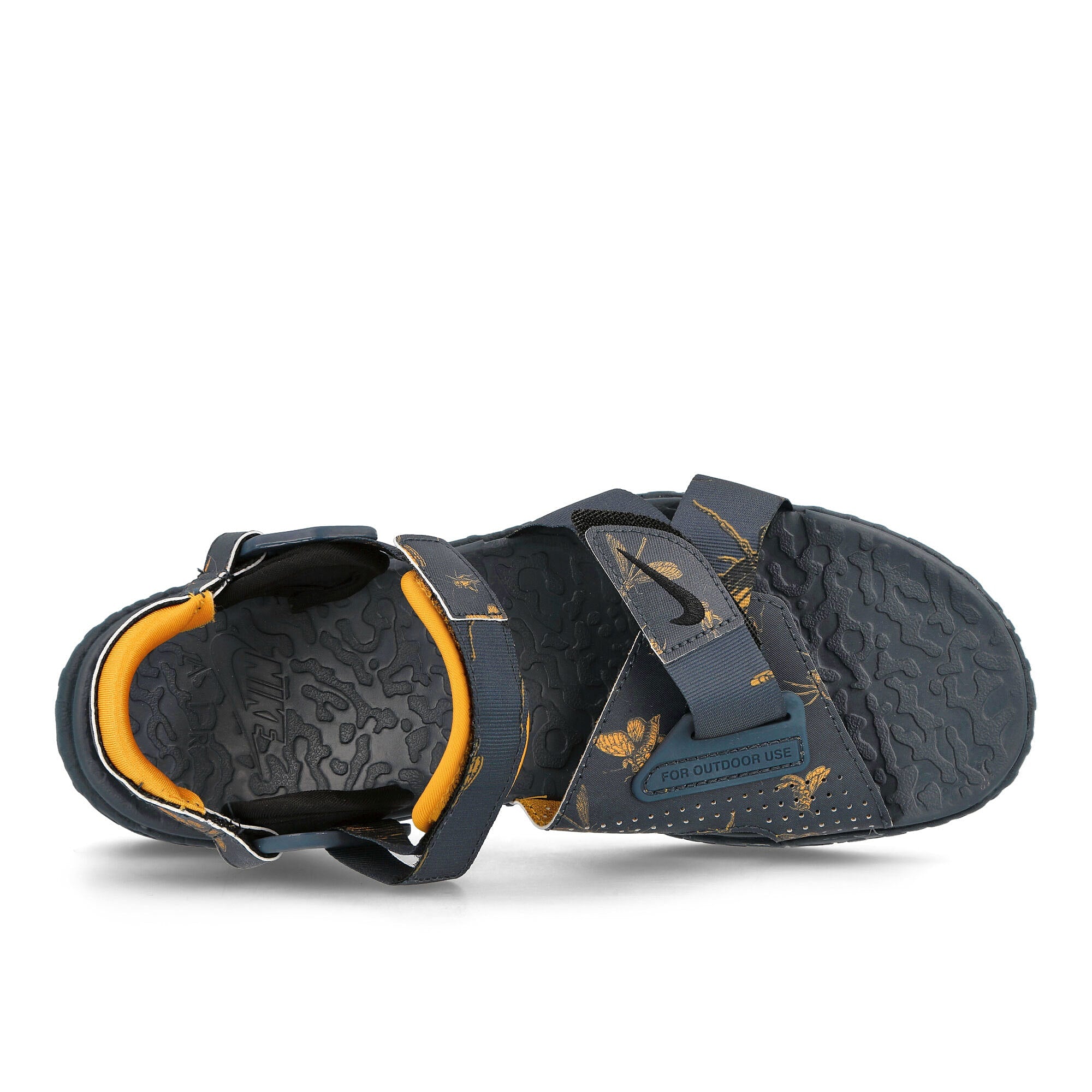 Nike acg air deschutz + se Thunder Blue / Yellow Ochre - Black Slides, Sandals & Slippers  Detailfoto | Overkill