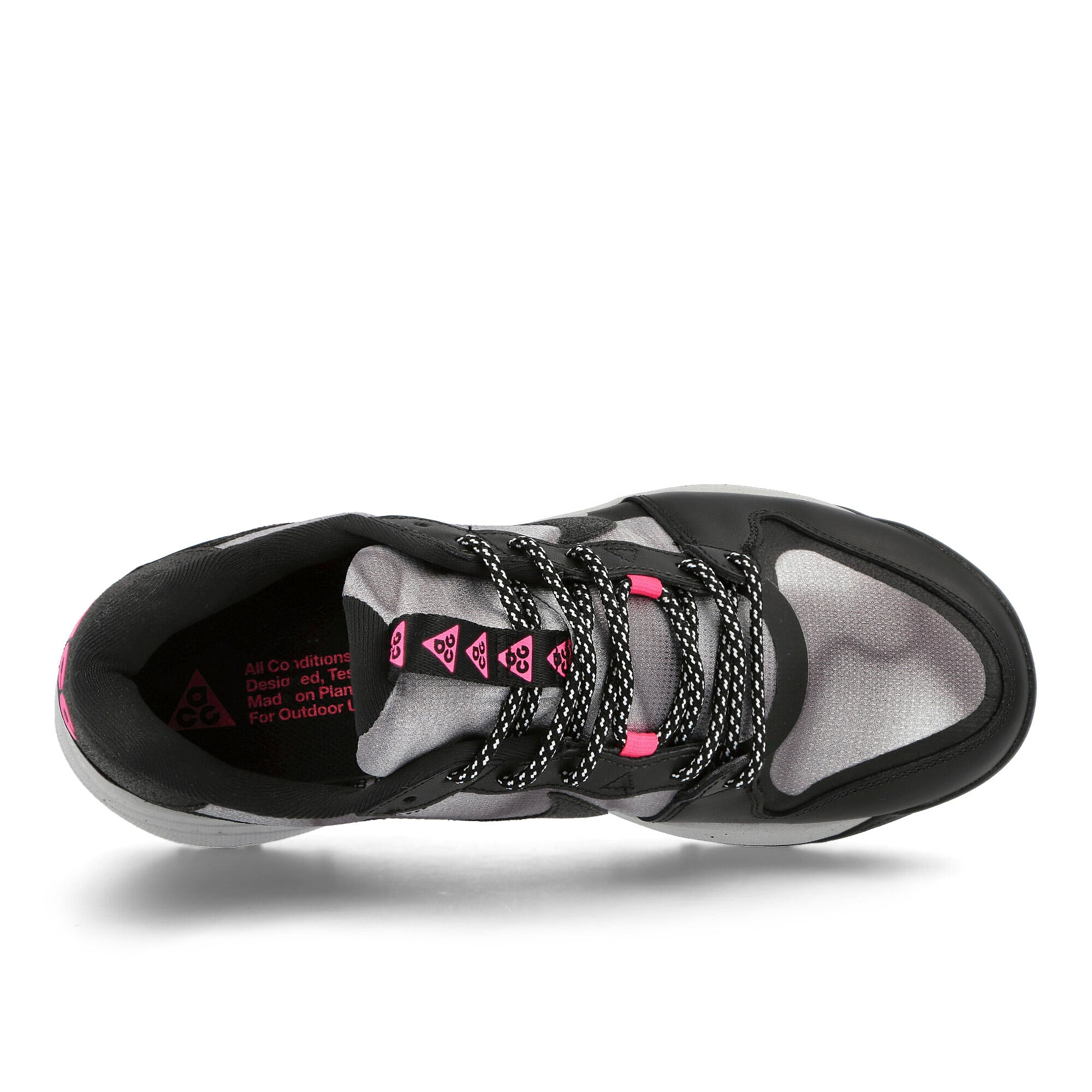 Nike acg lowcate se Black / Black - Hyper Pink - Wolf Grey Low Top Sneakers  Detailfoto | Overkill