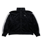 Jordan Air Jordan W Flight Velour Fleece Jacket Black / Cement Grey / Sail Track Jackets DV1396 010 | Overkill
