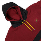 Jordan Air Jordan Essential Statement Fleece Winter Hoodie Cherrywood Red / Black / Taxi / Tax Hoodies Close-up | Overkill
