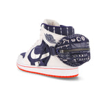 Jordan Air Jordan 1 Utility Q White / Neutral Indigo - Light Bone High Top Sneakers  Material | Overkill
