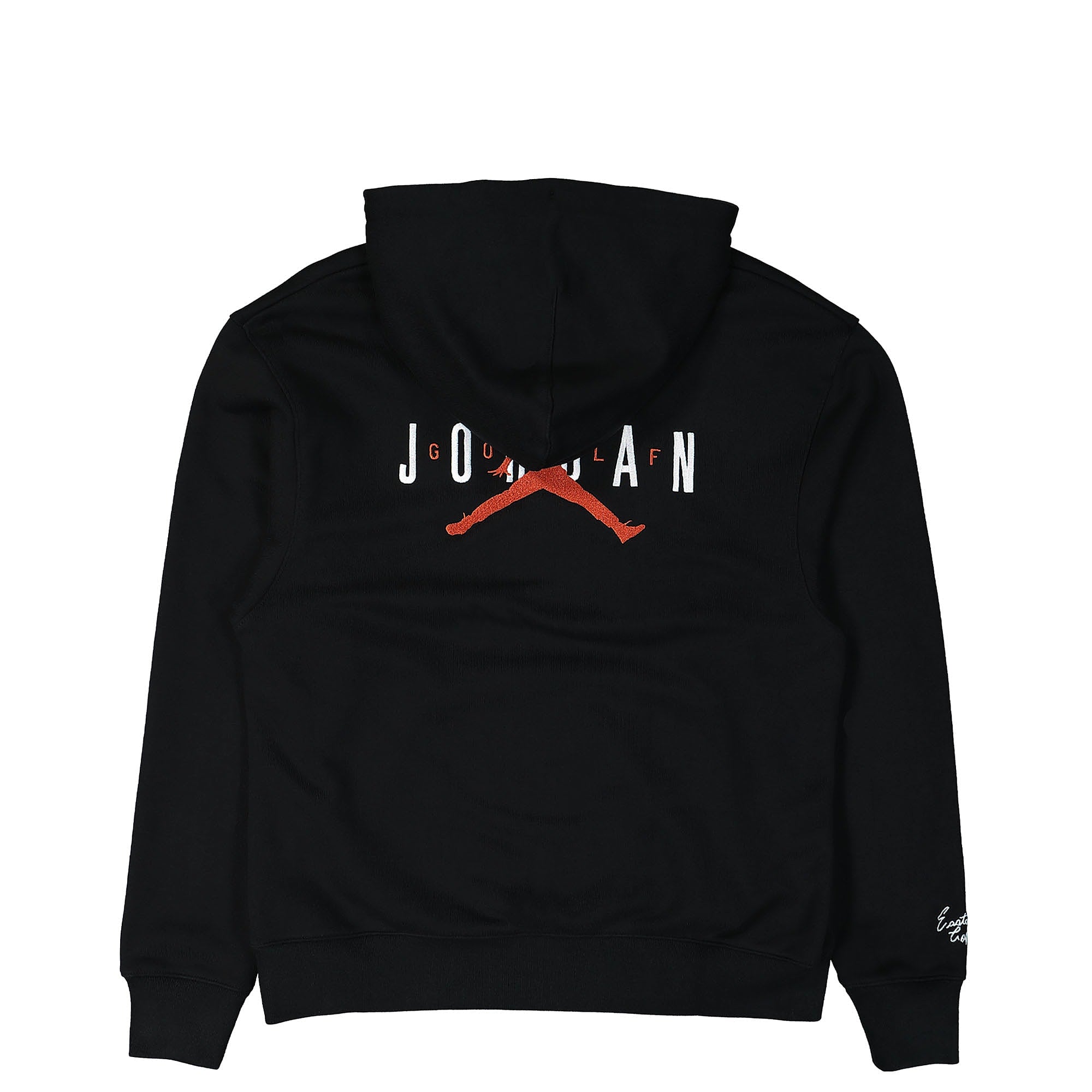 Jordan Eastside Golf x Air Jordan Fleece Hoodie Black / Burnt Sunrise / White Hoodies Close-up | Overkill