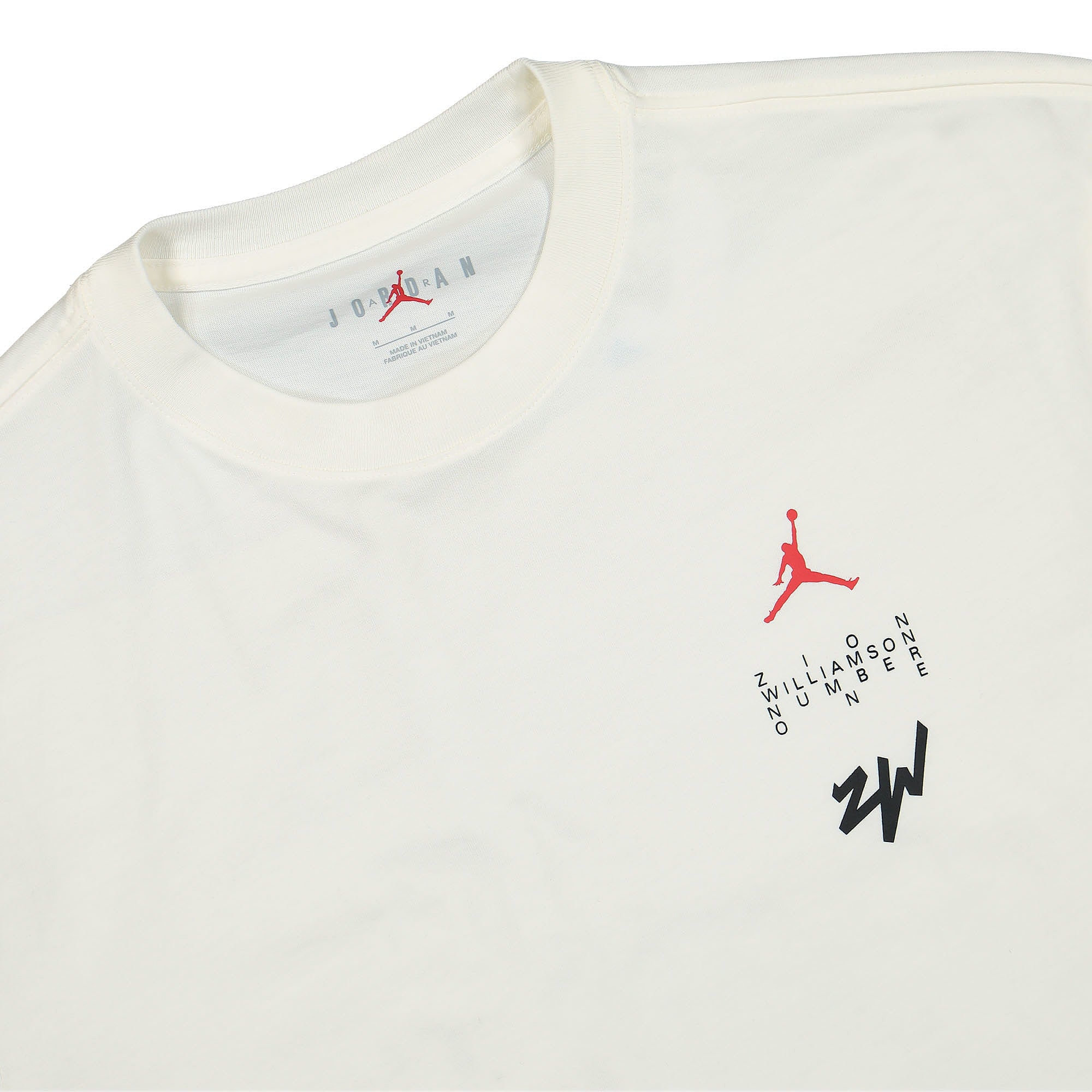 Jordan Air Jordan Zion Tee Sail T-Shirts Material | Overkill
