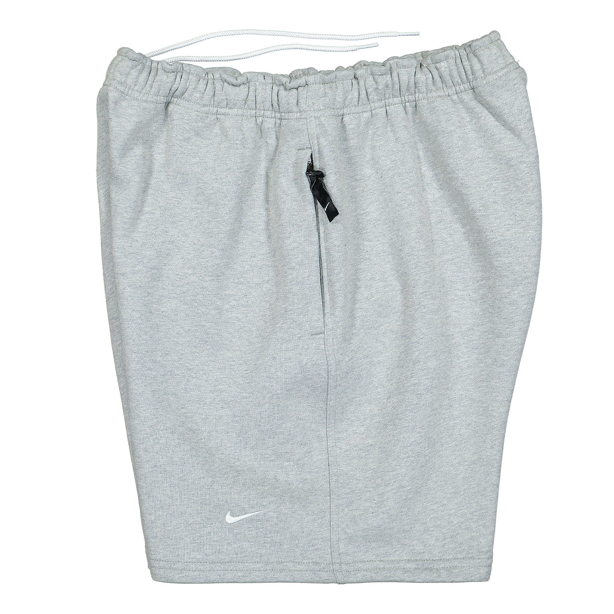 Nike NRG Solo Swoosh Fleece Short Dark Grey Heather / White Shorts Close-up | Overkill