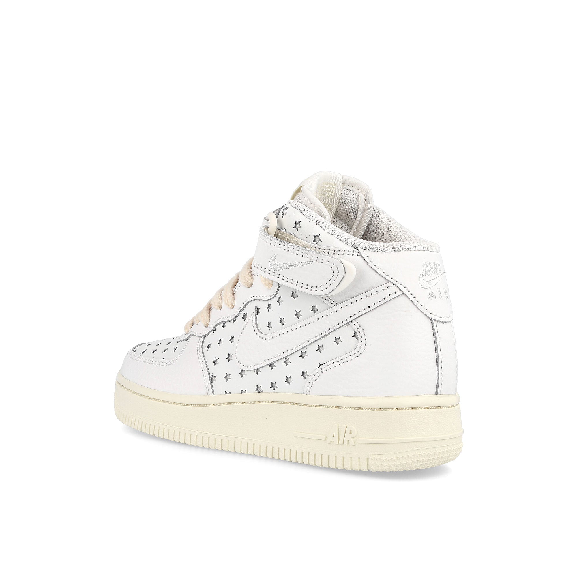 Nike wmns air force 1 mid Summit White / Summit White - Coconut Milk  Close-up | Overkill