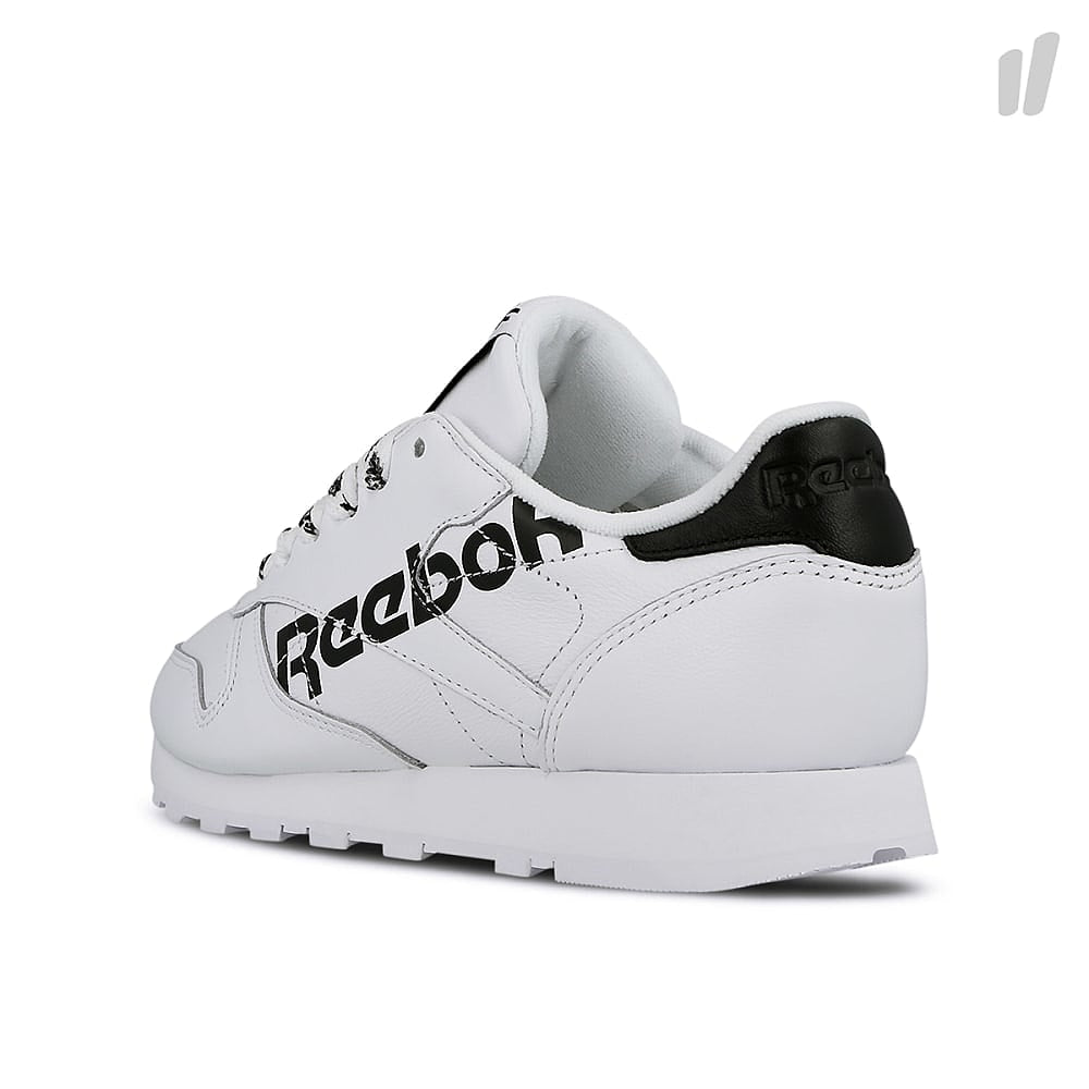 Reebok wmns classic leather White-Black Sneakers  Material | Overkill