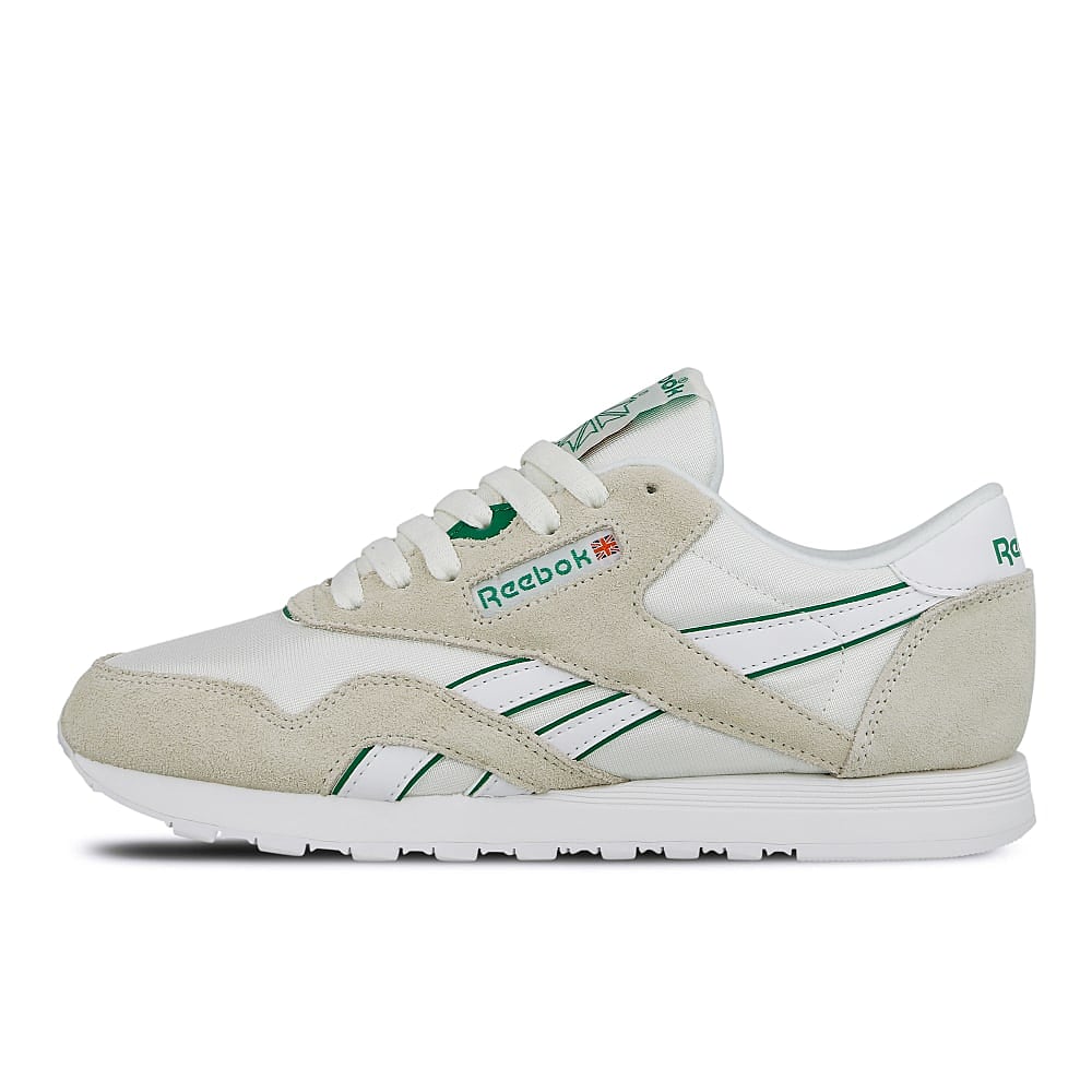 Reebok wmns classic nylon Chalk-Glen Green-White Sneakers DV3925 | Overkill