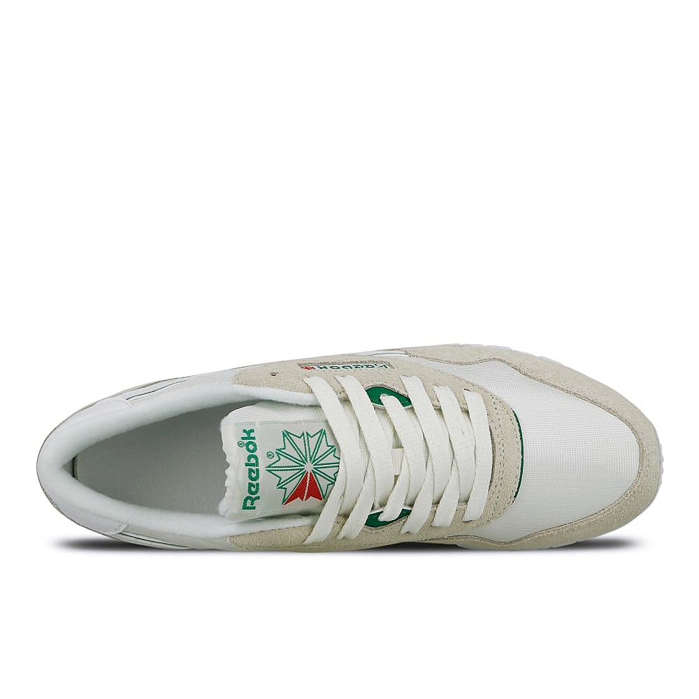 Reebok wmns classic nylon Chalk-Glen Green-White Sneakers  Detailfoto | Overkill