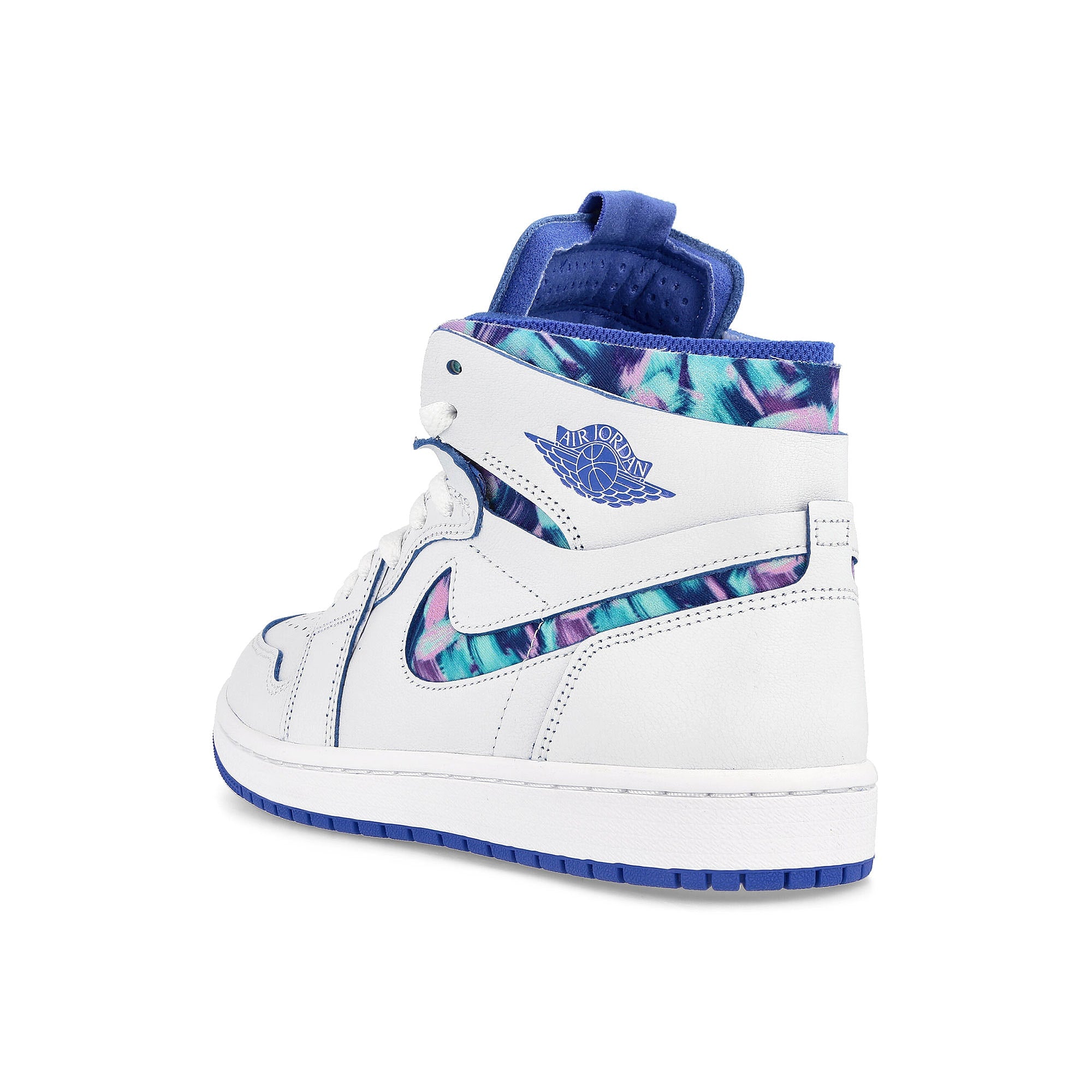Jordan Wmns Air Jordan 1 Zoom Air Comfort White / Hyper Royal - Black Sneakers  Material | Overkill