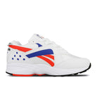Reebok pyro White-Neon Red-Cobalt-Black Sneakers  Silhouette | Overkill