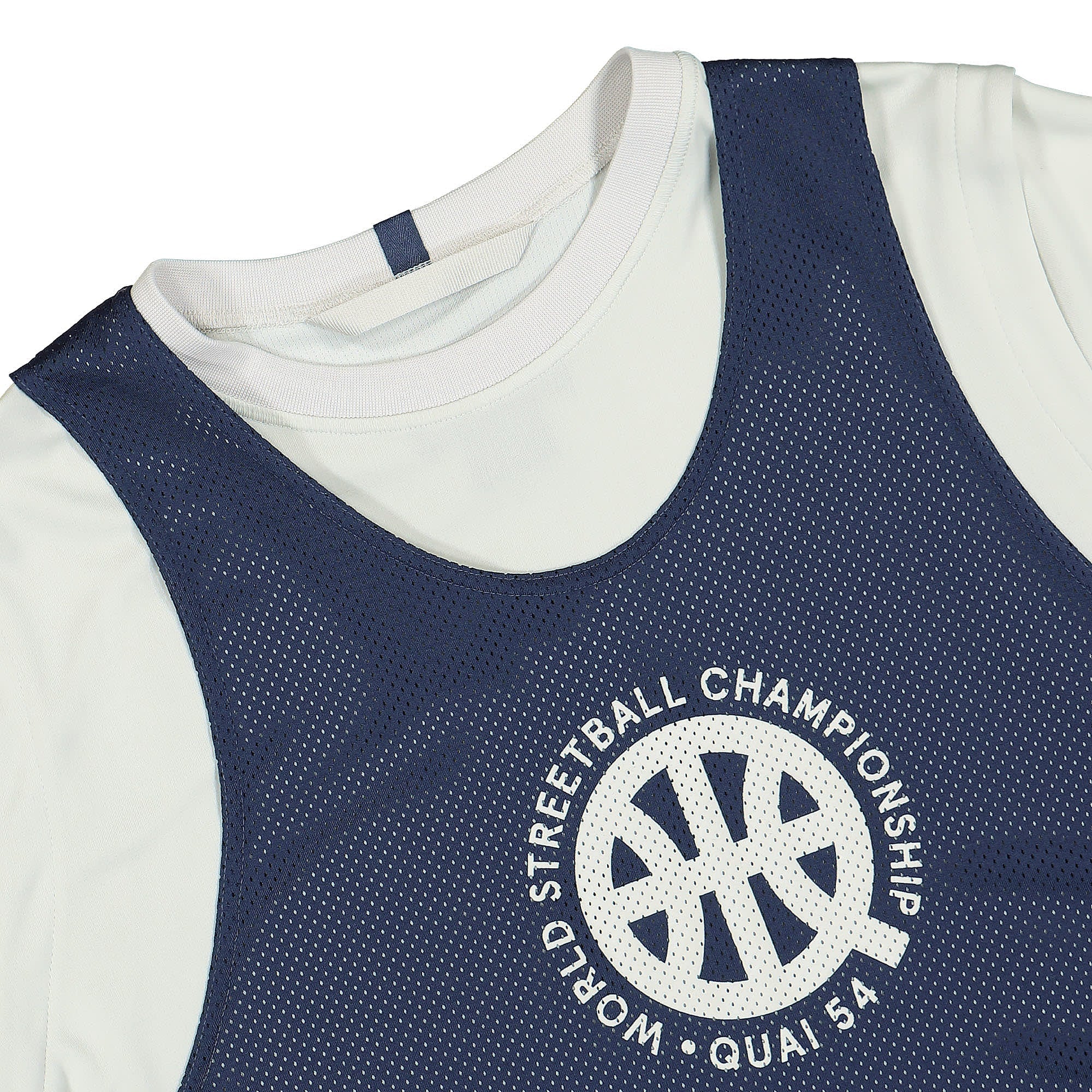 Jordan Air Jordan Quai 54 SS Top Light Bone / Neutral Indigo T-Shirts Close-up | Overkill