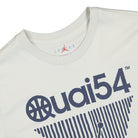 Jordan Air Jordan Quai 54 SS Crew Tee Light Bone / Neutral Indigo T-Shirts Close-up | Overkill