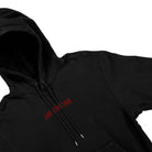 Jordan Air Jordan Wordmark Fleece Hoodie Black / Gym Red Hoodies Close-up | Overkill