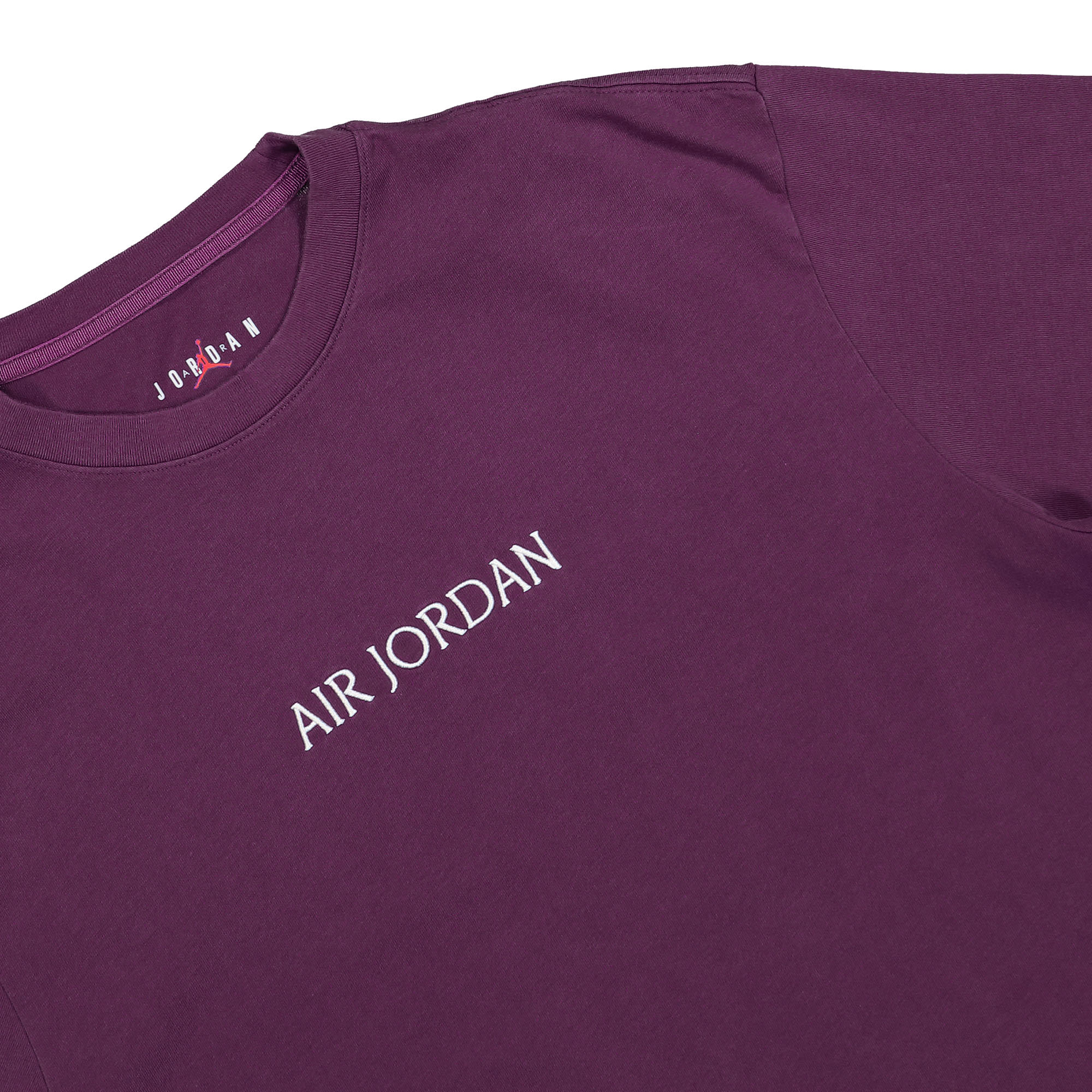 red and purple jordan shirt