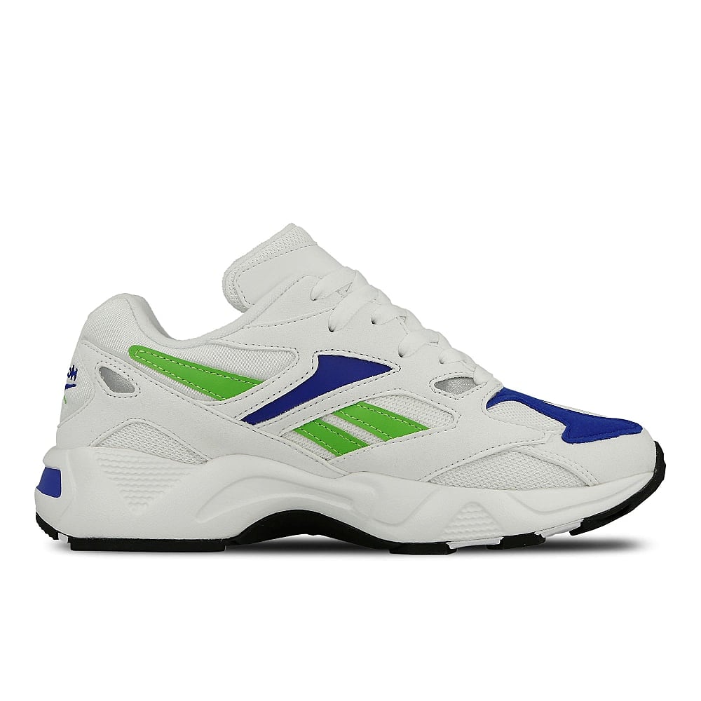 Reebok wmns aztrek 96 White-Cobalt-Semi Solid Grey Sneakers  Silhouette | Overkill