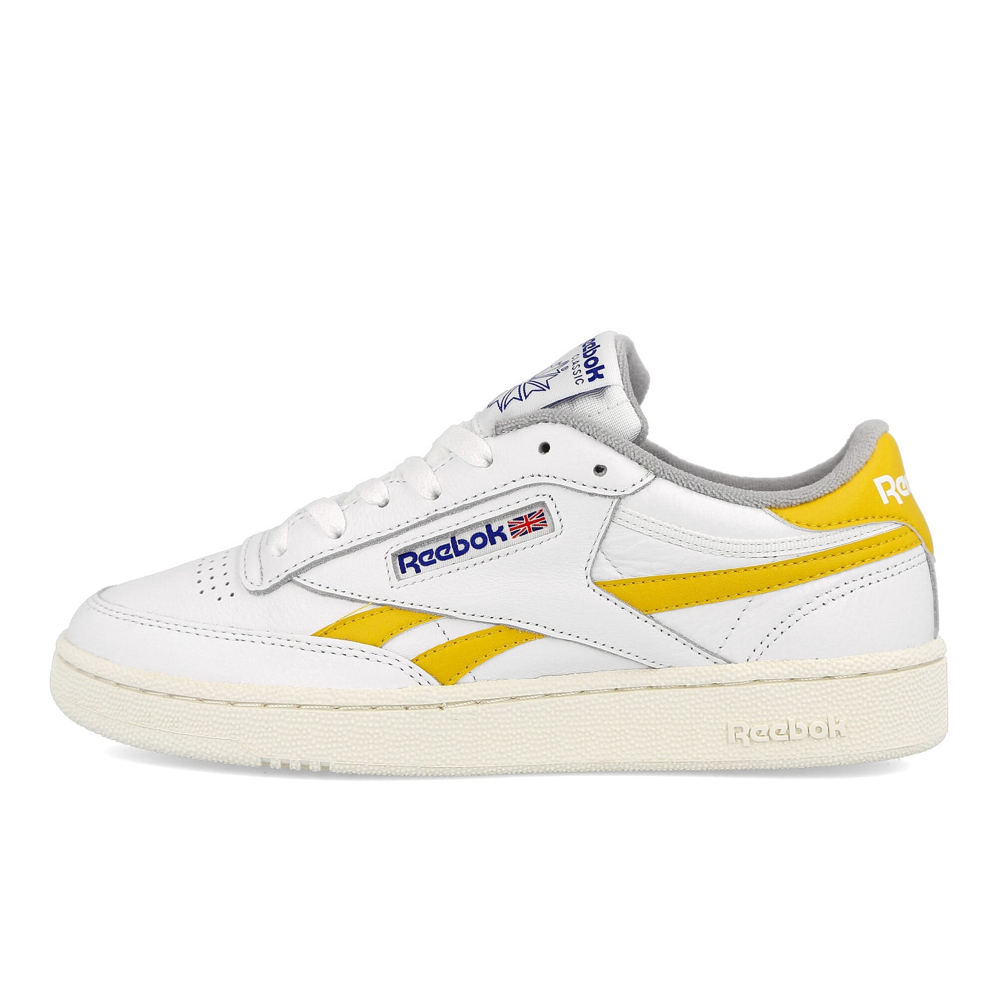 Reebok club c revenge mu White-Tonic Yellow-Chalk Low Top Sneakers DV7178 | Overkill