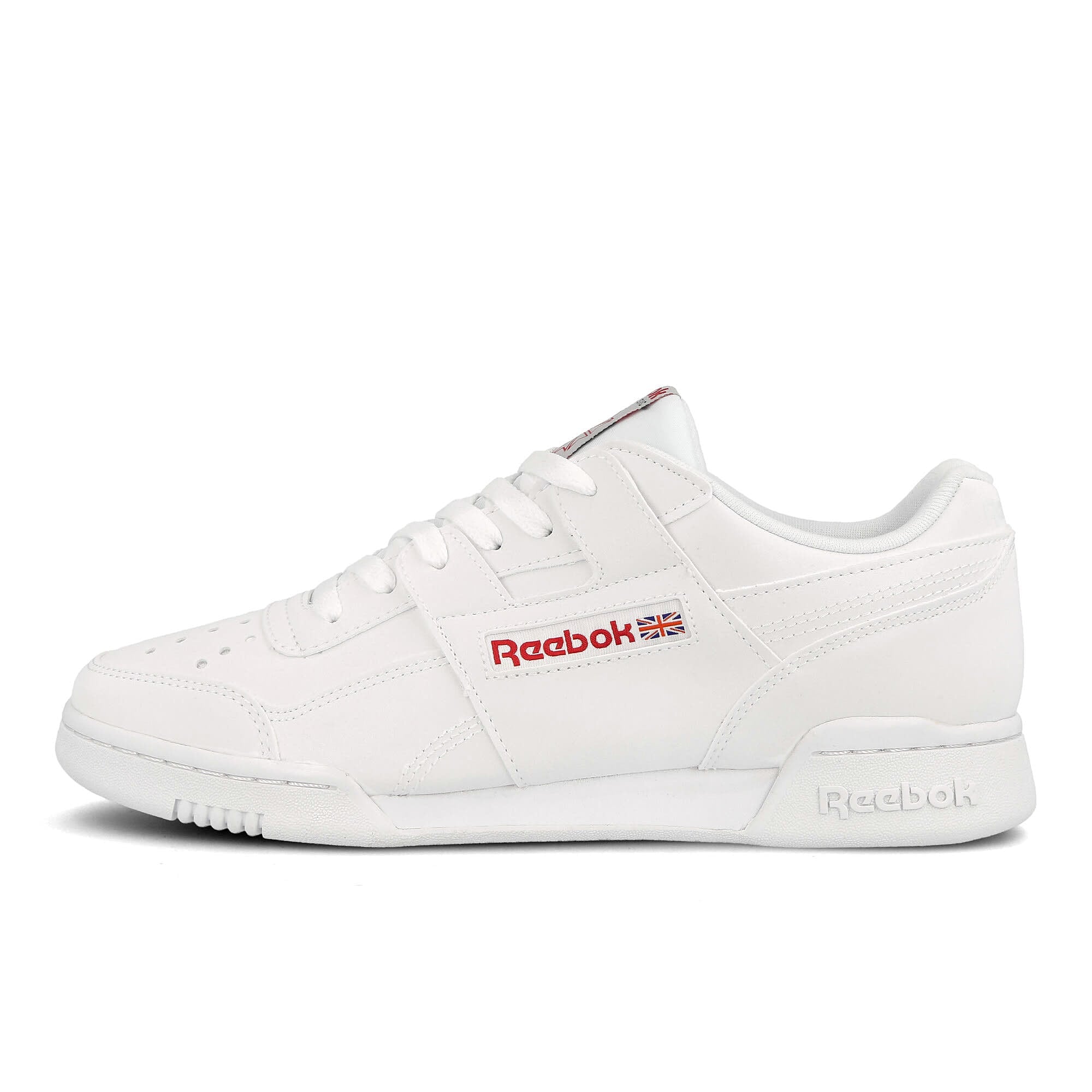 Reebok workout plus mu White-Skull Grey-Red-Black Sneakers DV7238 | Overkill