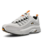 Reebok daytona dmx ii True Grey 3-True Grey 1-Bright Orange Low Top Sneakers  Close Up | Overkill