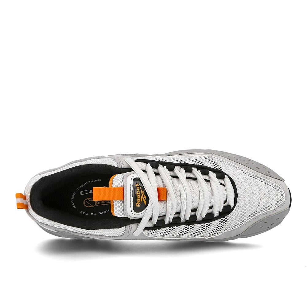 Reebok daytona dmx ii True Grey 3-True Grey 1-Bright Orange Low Top Sneakers  Detailfoto | Overkill