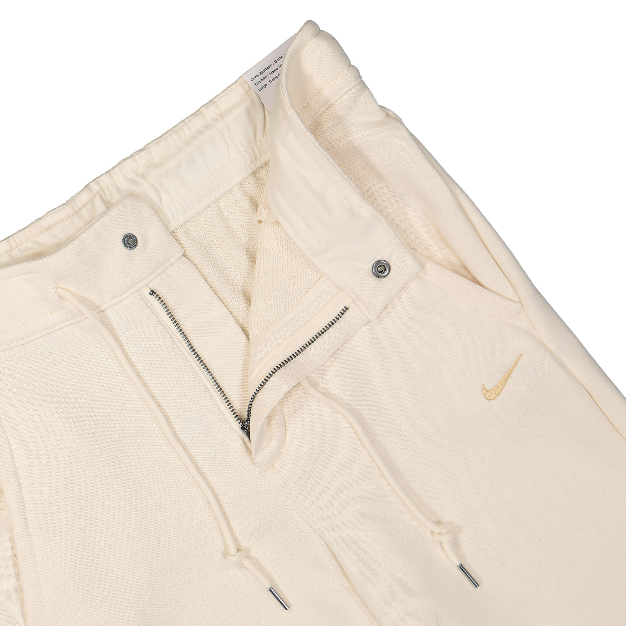 Nike W Fleece High Waisted French Terry Pant Pure / Sesame Sweat & Track Pants Detailfoto | Overkill