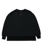 Nike W Modern Fleece Oversized French Terry Crew Black Sweatshirts DV7802 010 | Overkill