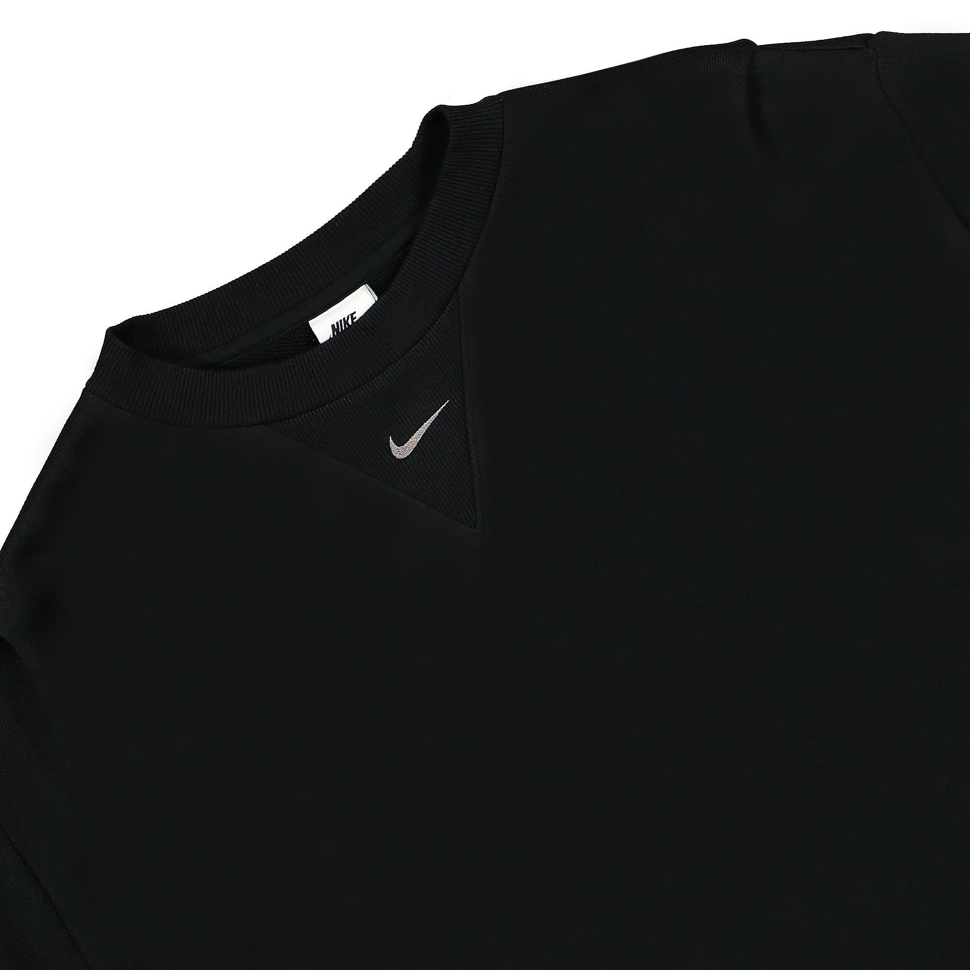 Nike W Modern Fleece Oversized French Terry Crew Black Sweatshirts Close-up | Overkill