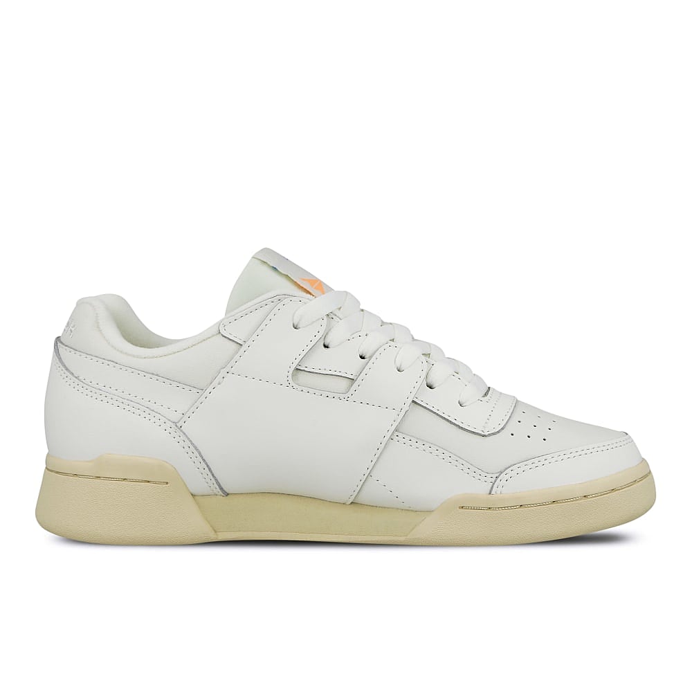 Reebok wmns workout lo plus Chalk-Cyan-Sunglow Sneakers  Silhouette | Overkill